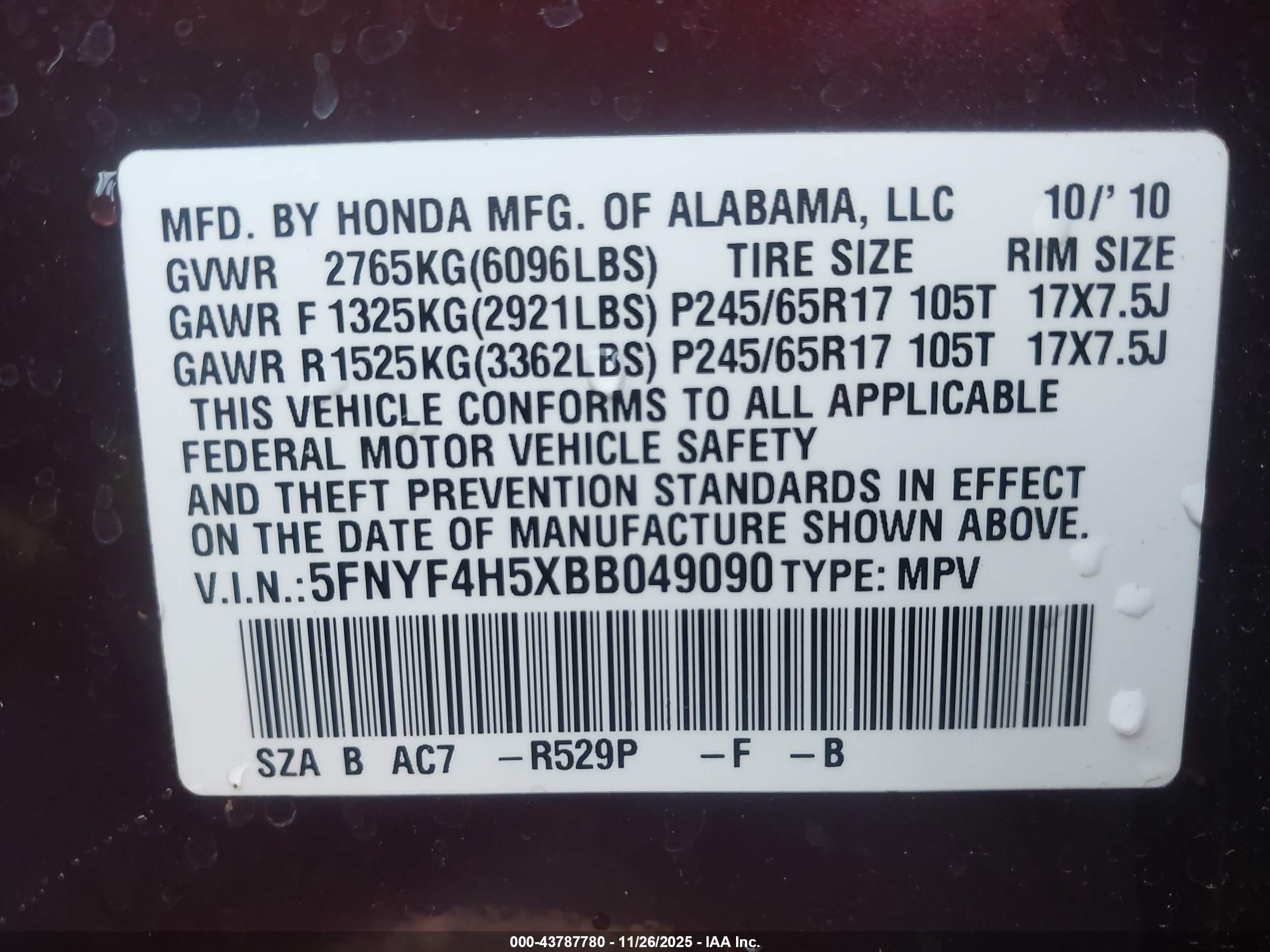 HONDA PILOT image 9