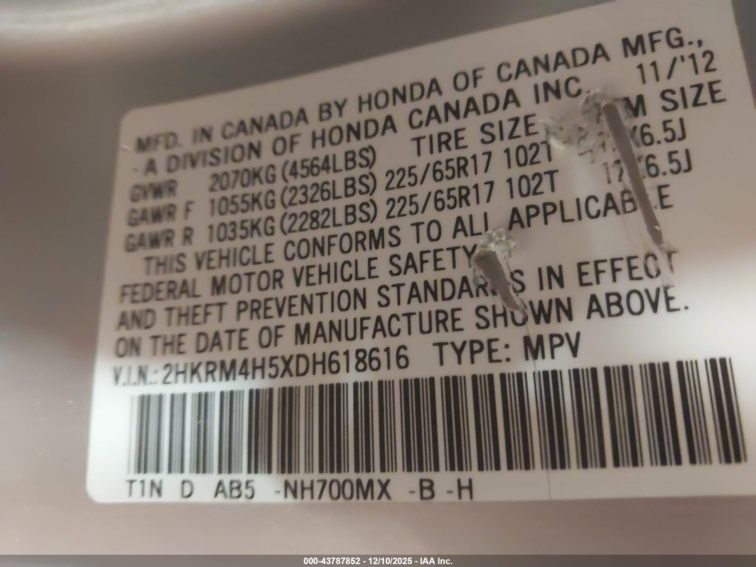 HONDA CR-V image 9