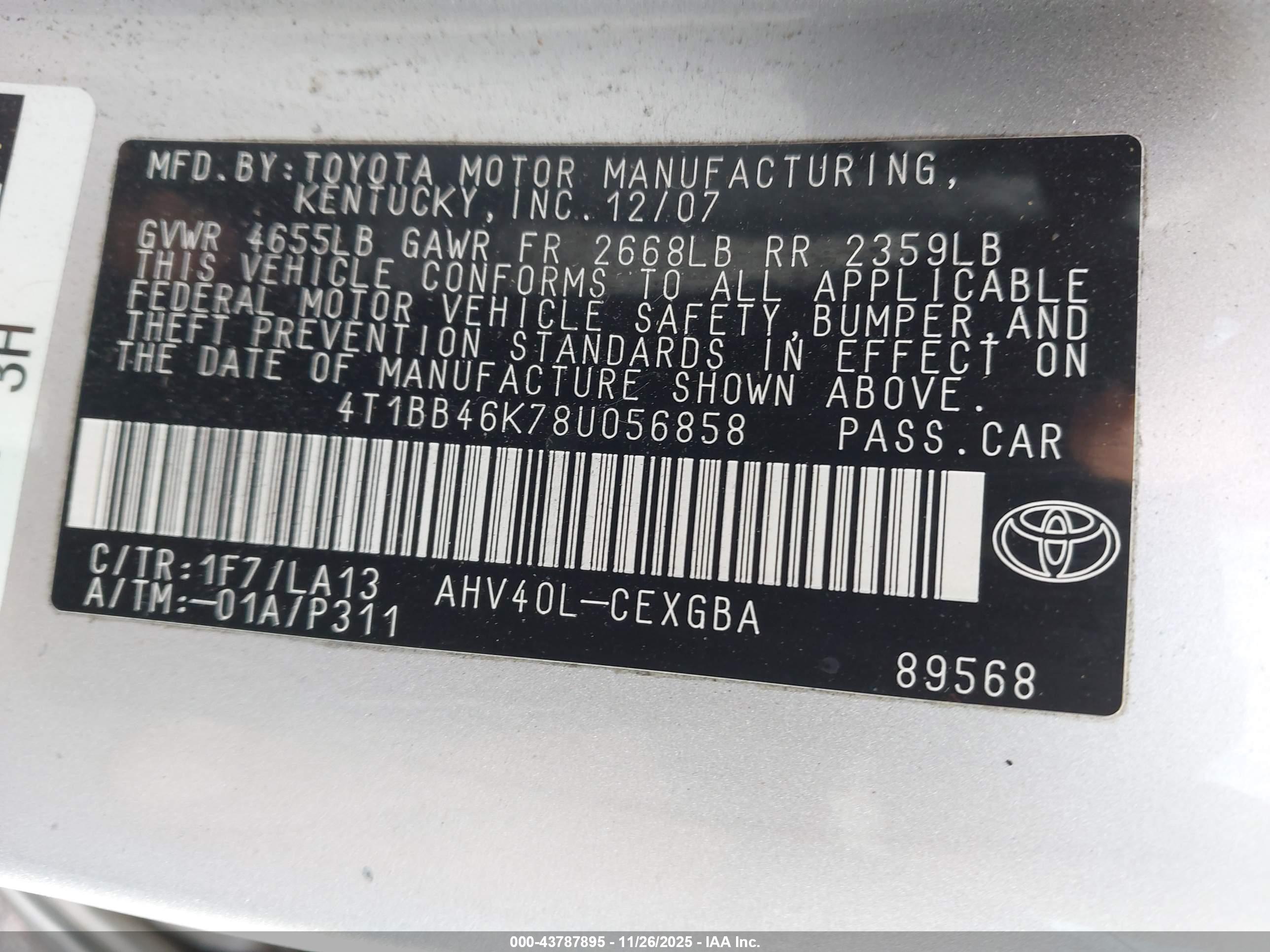 TOYOTA CAMRY image 9