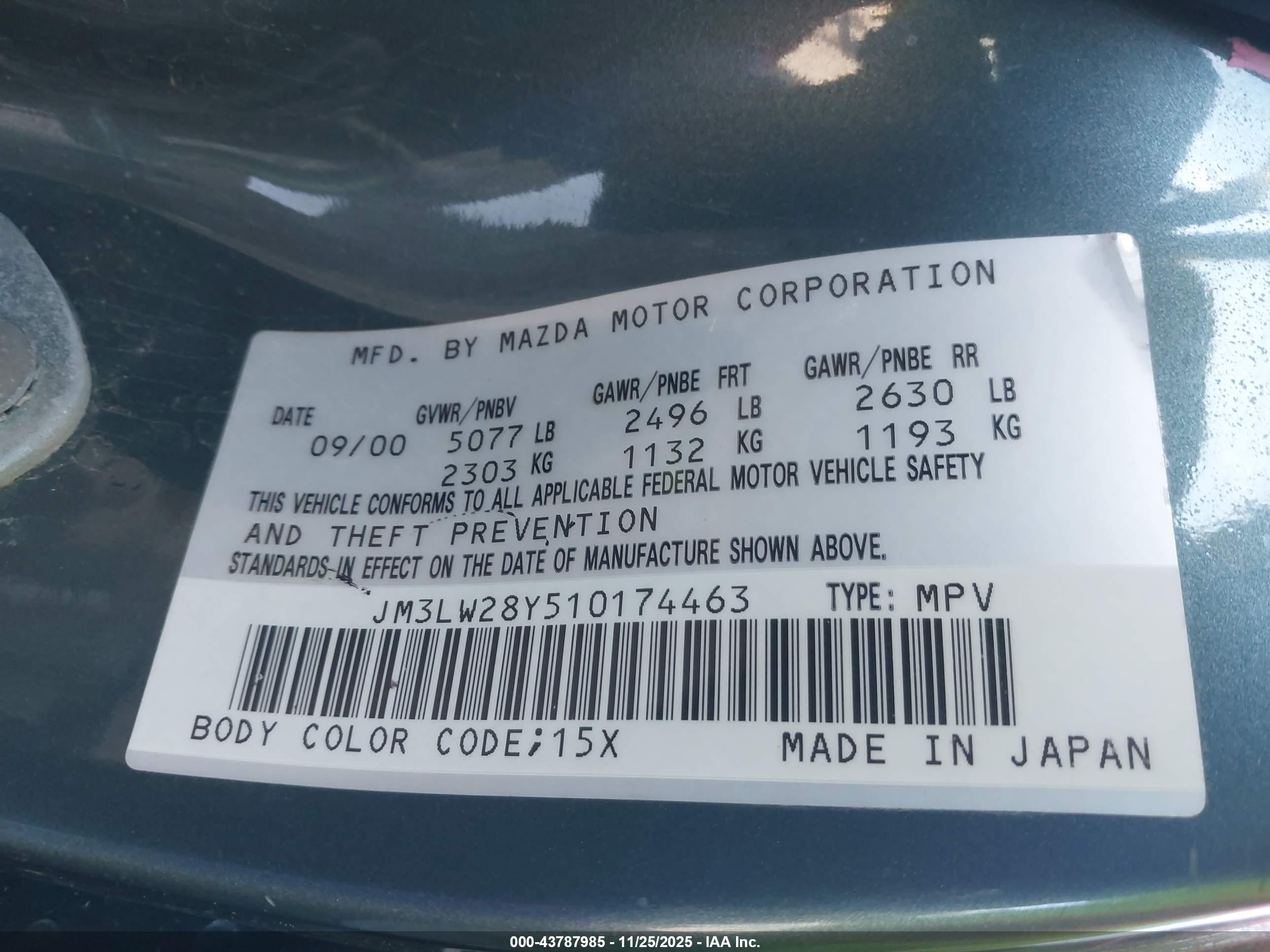 MAZDA MPV image 9