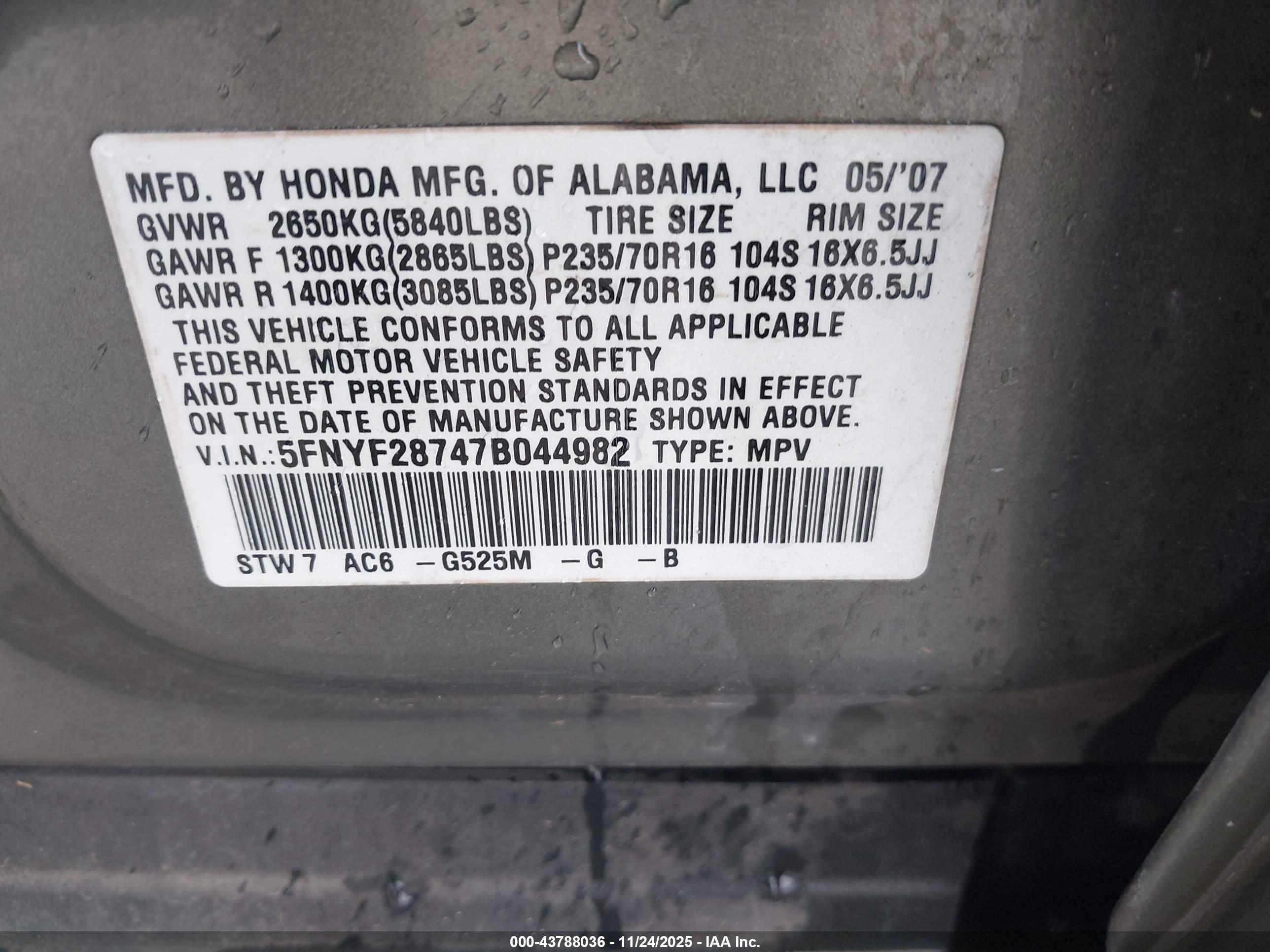 HONDA PILOT image 9