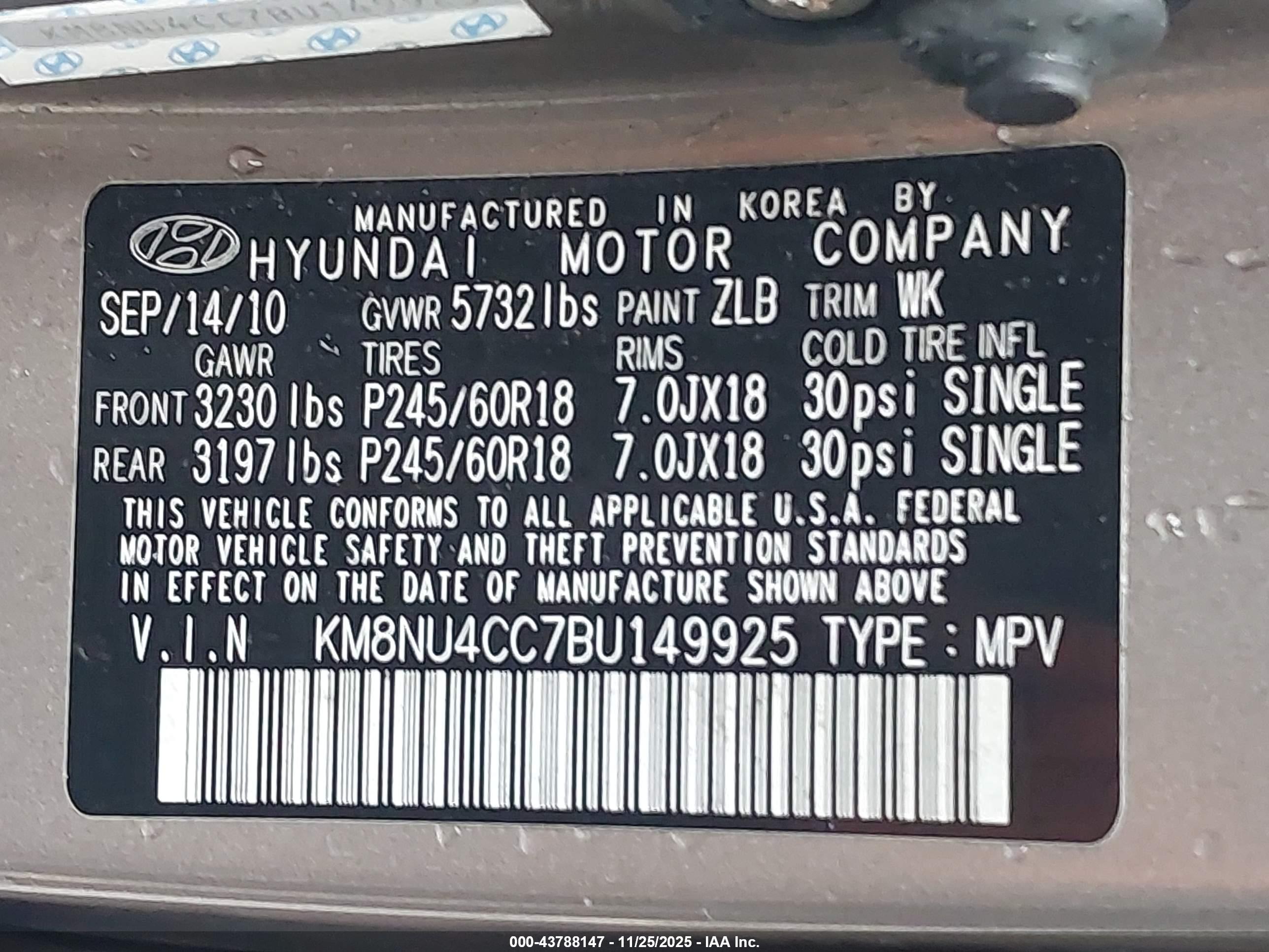 HYUNDAI VERACRUZ image 9