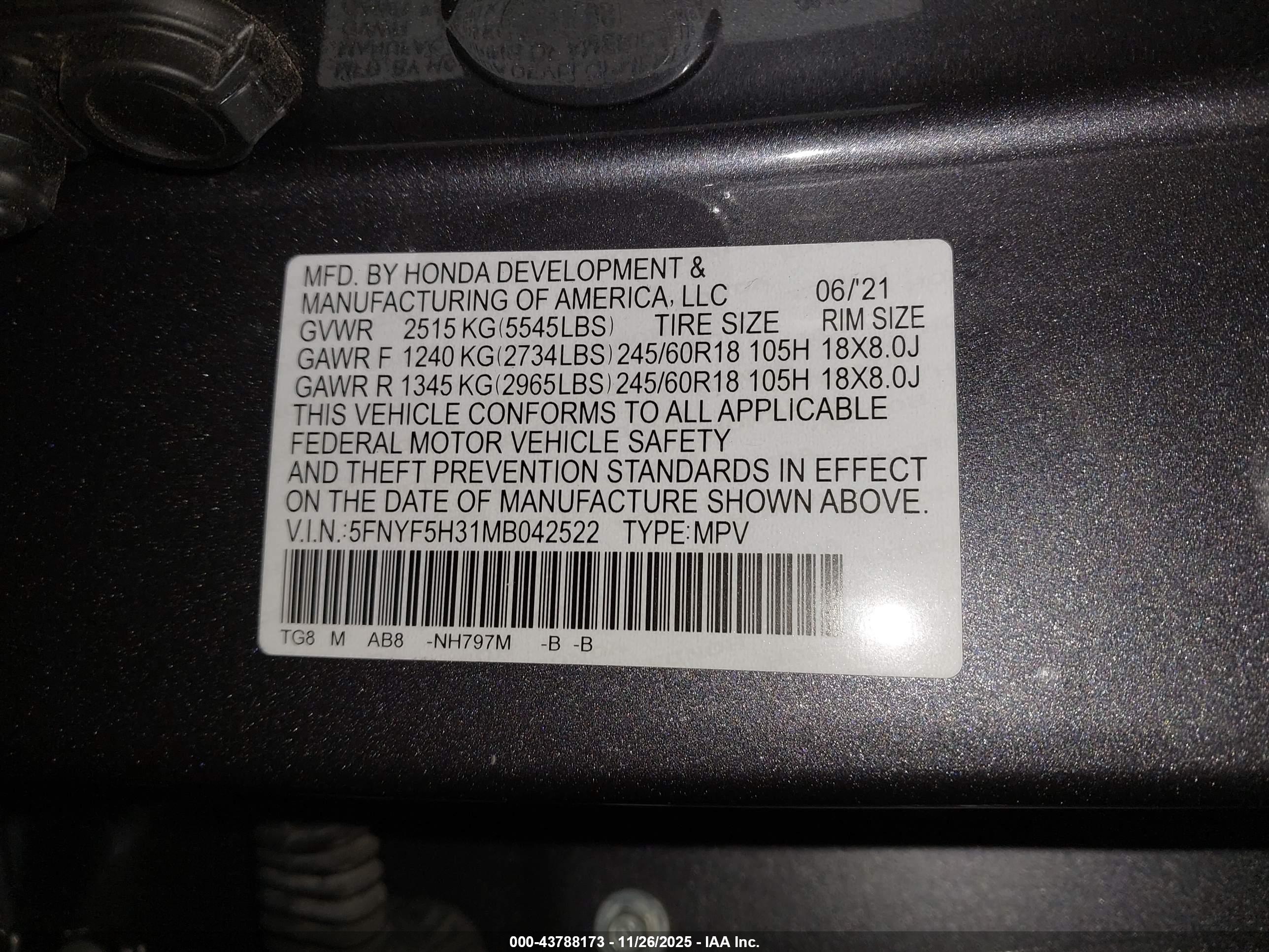 HONDA PILOT image 9