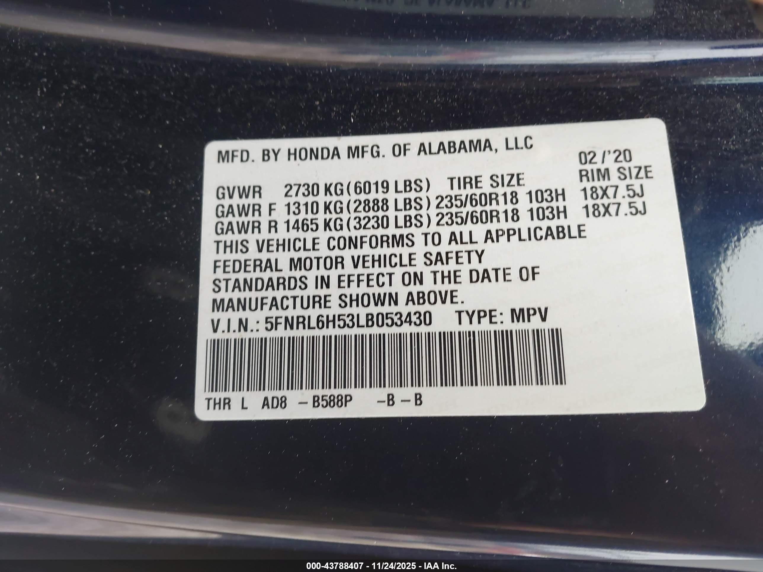 HONDA ODYSSEY image 9