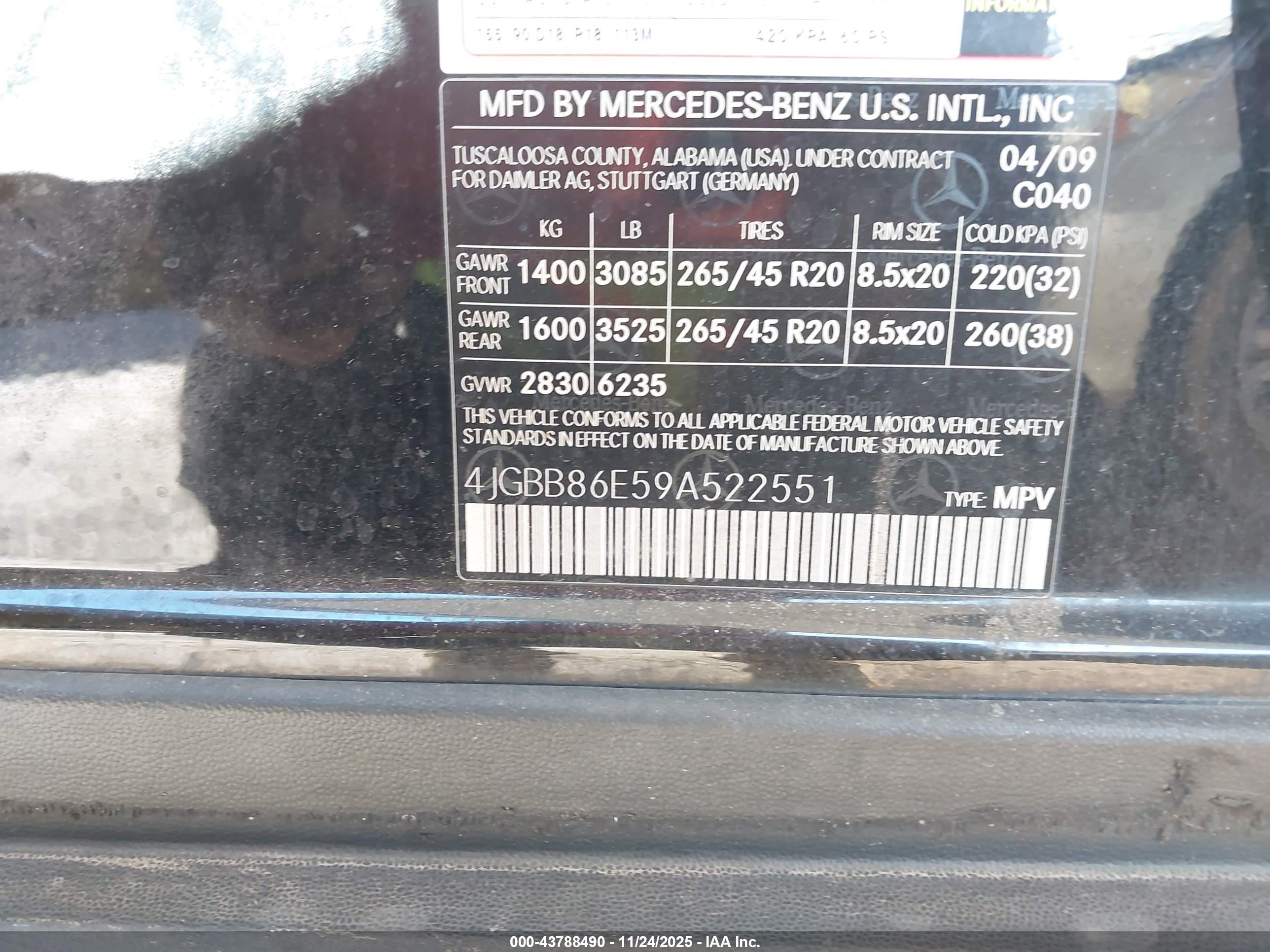 MERCEDES-BENZ ML image 9
