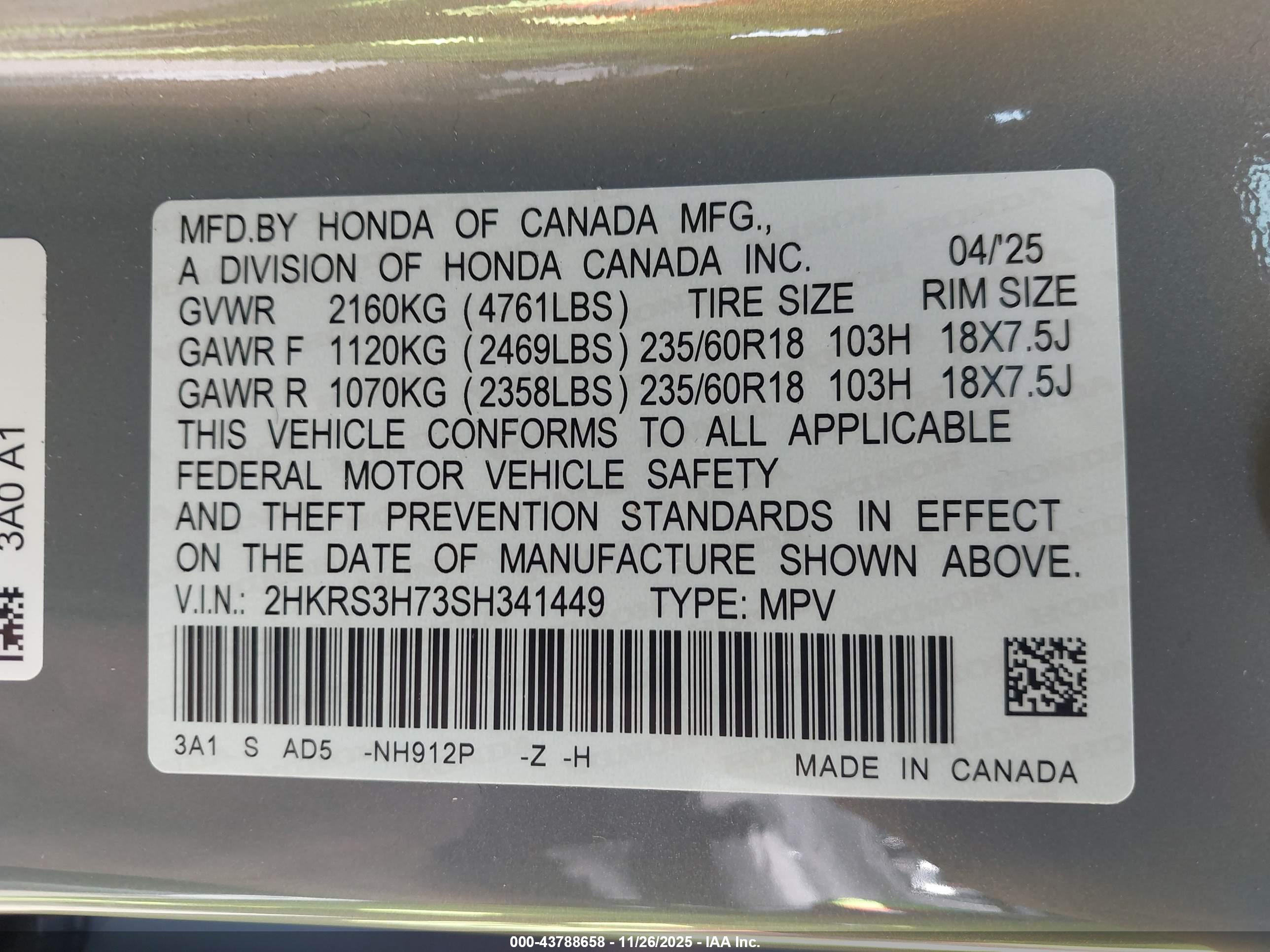 HONDA CR-V image 9