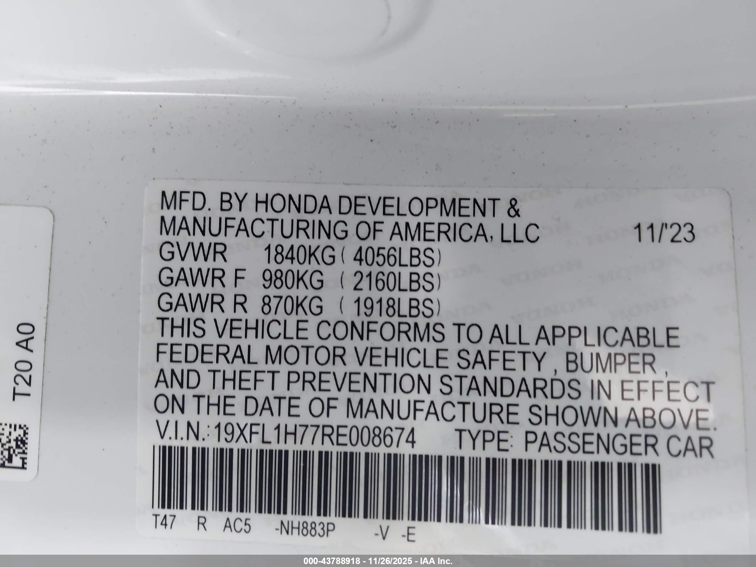 HONDA CIVIC image 9