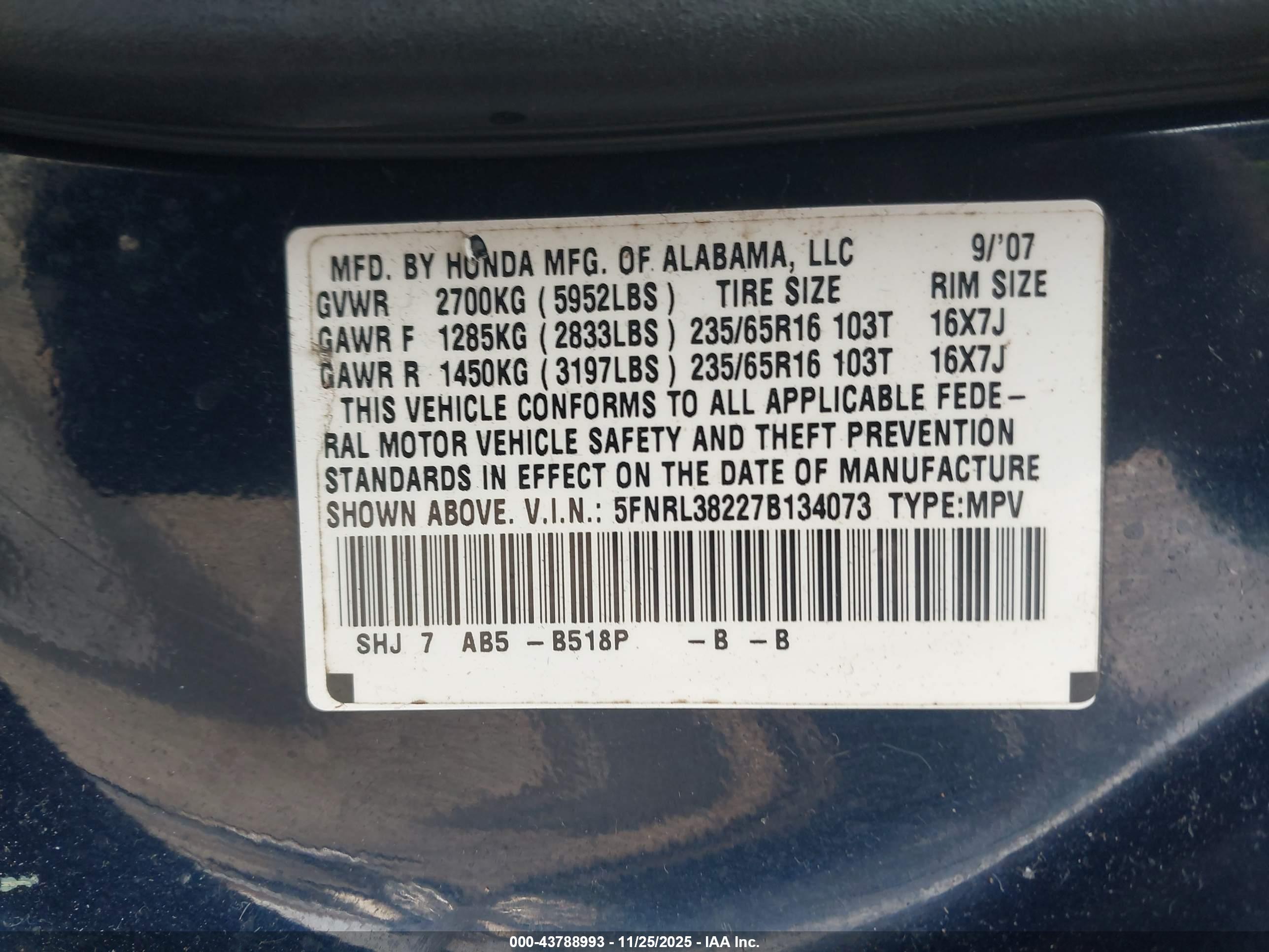 HONDA ODYSSEY image 9