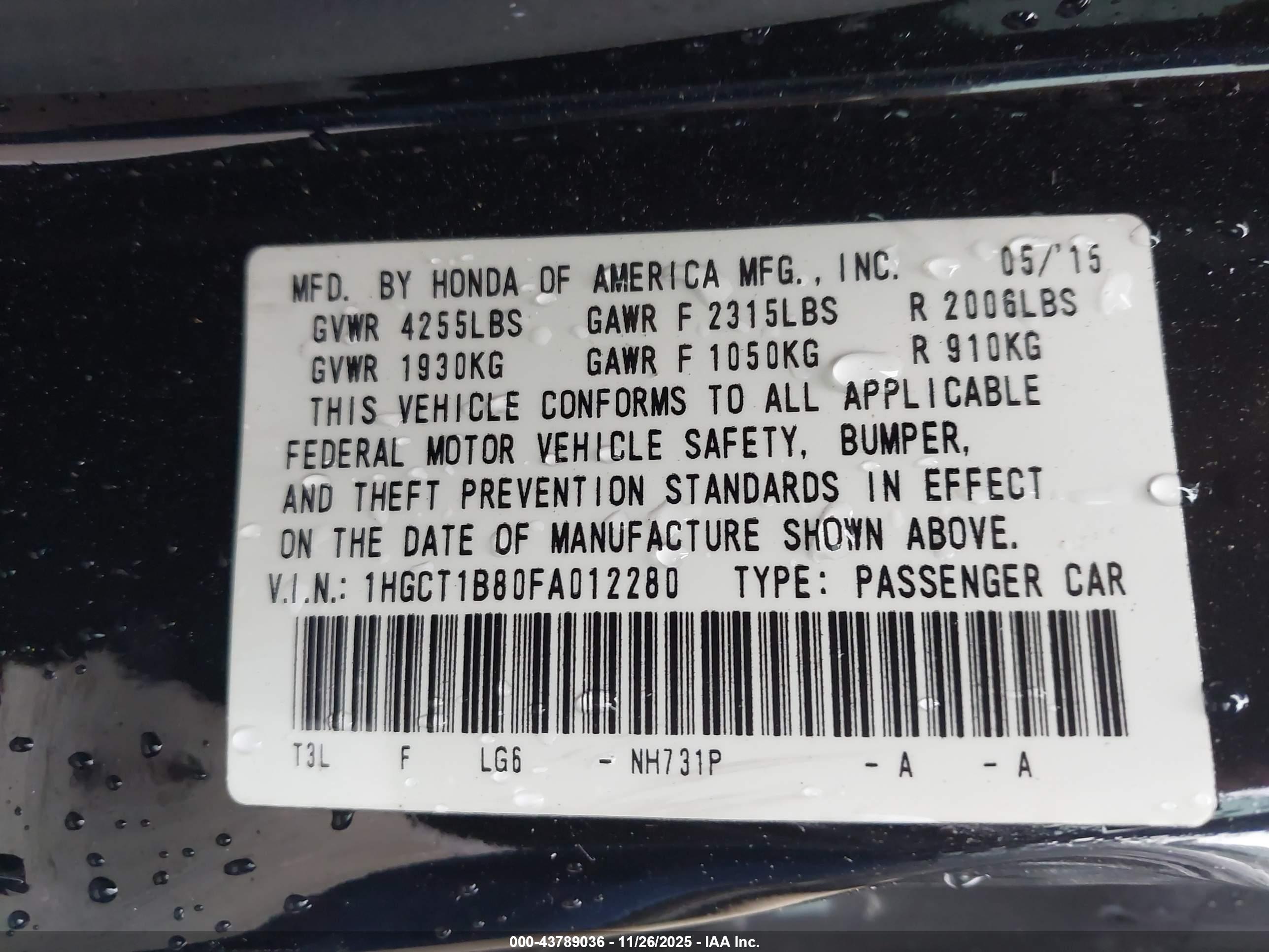 HONDA ACCORD image 9