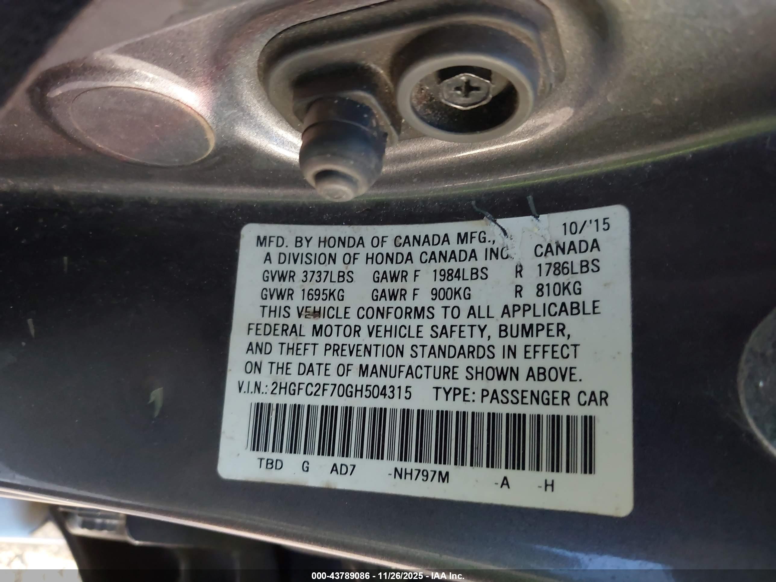 HONDA CIVIC image 9