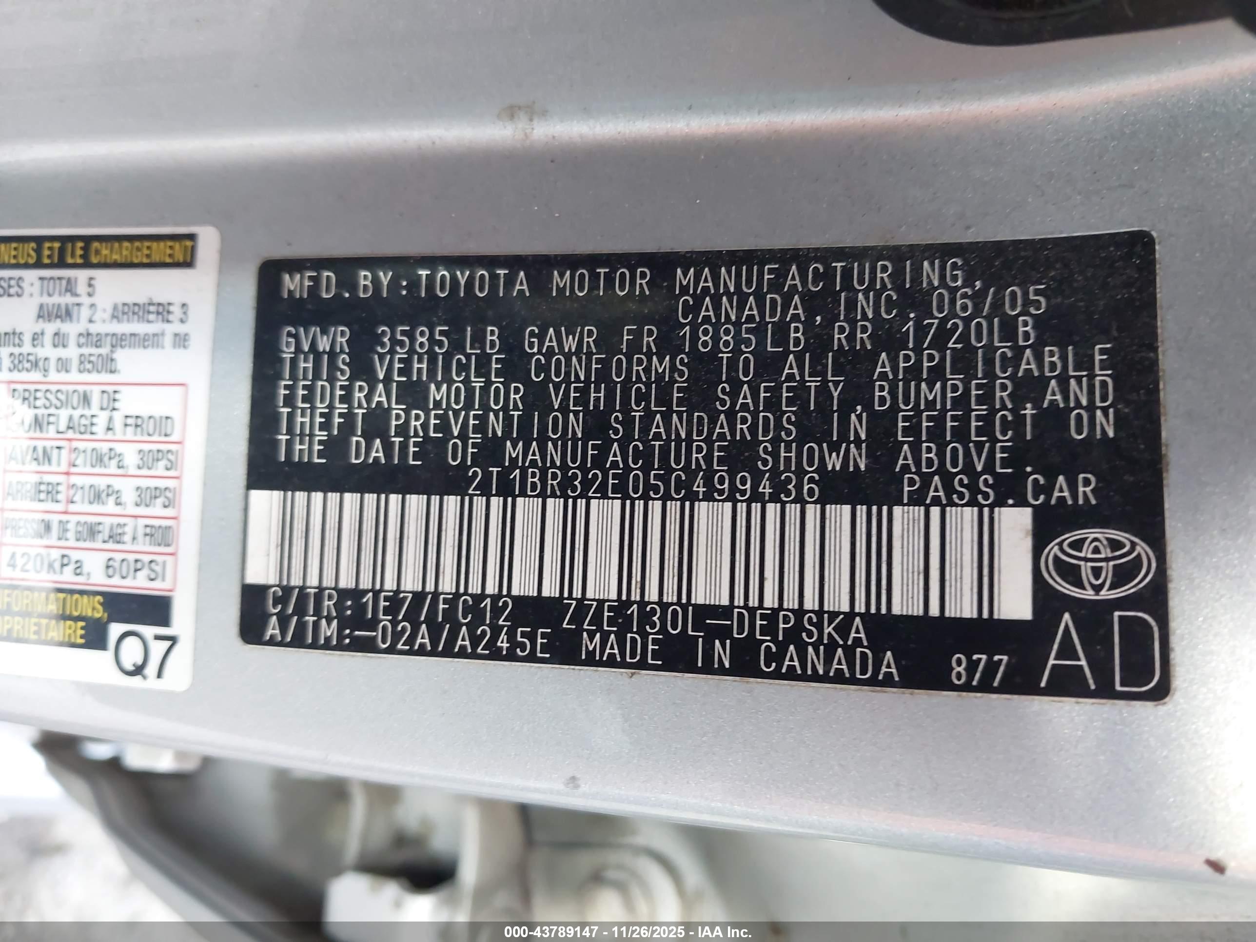 TOYOTA COROLLA image 9