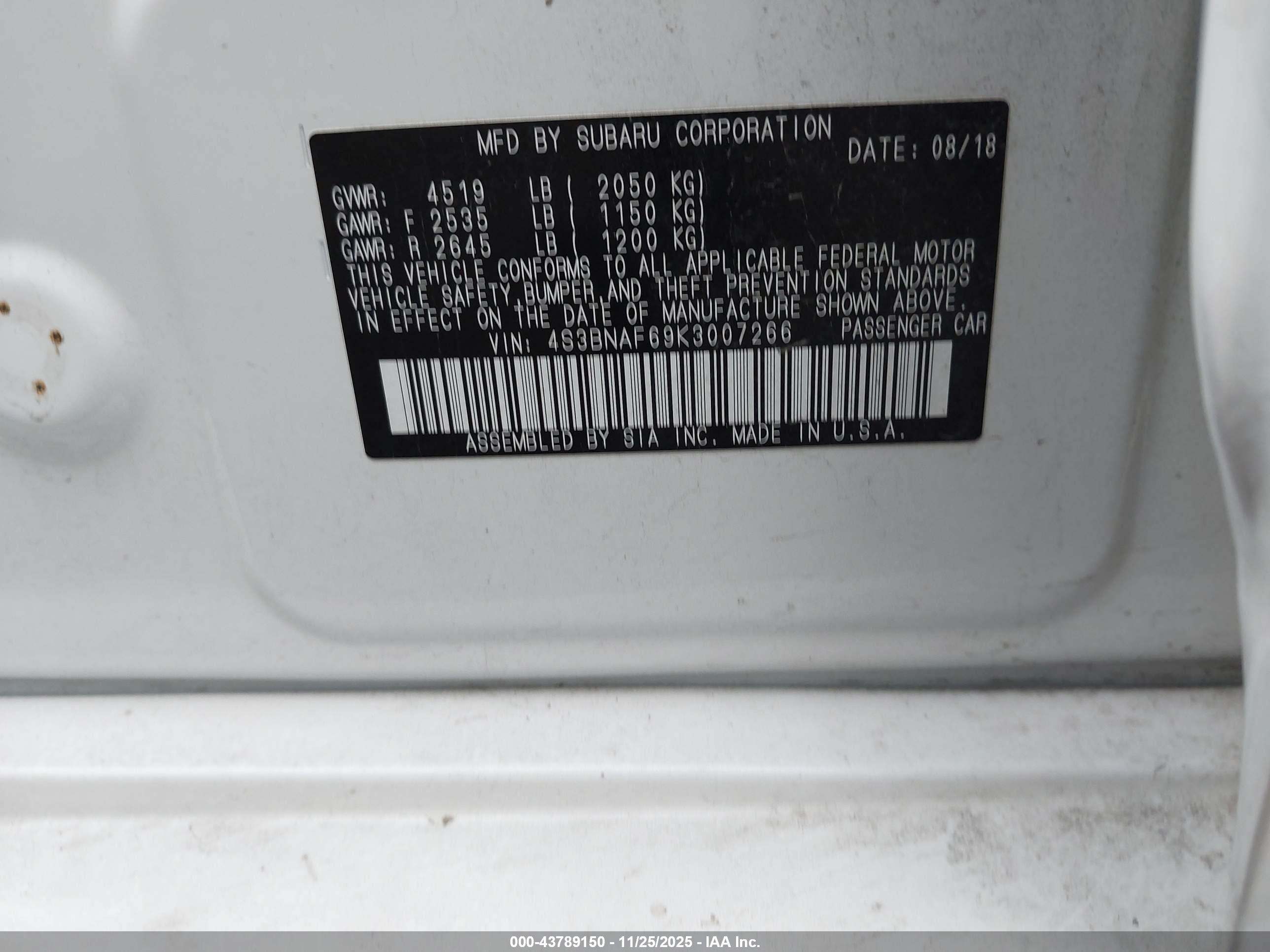SUBARU LEGACY image 9