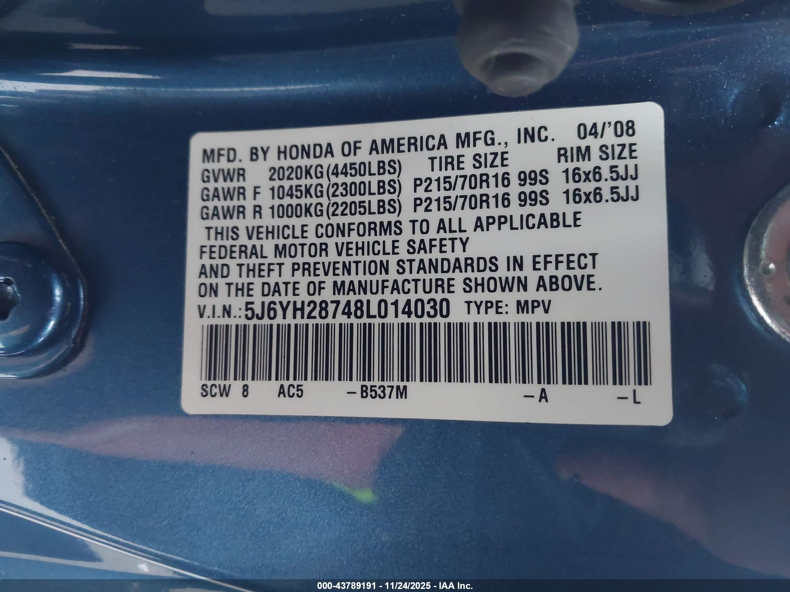 HONDA ELEMENT image 9