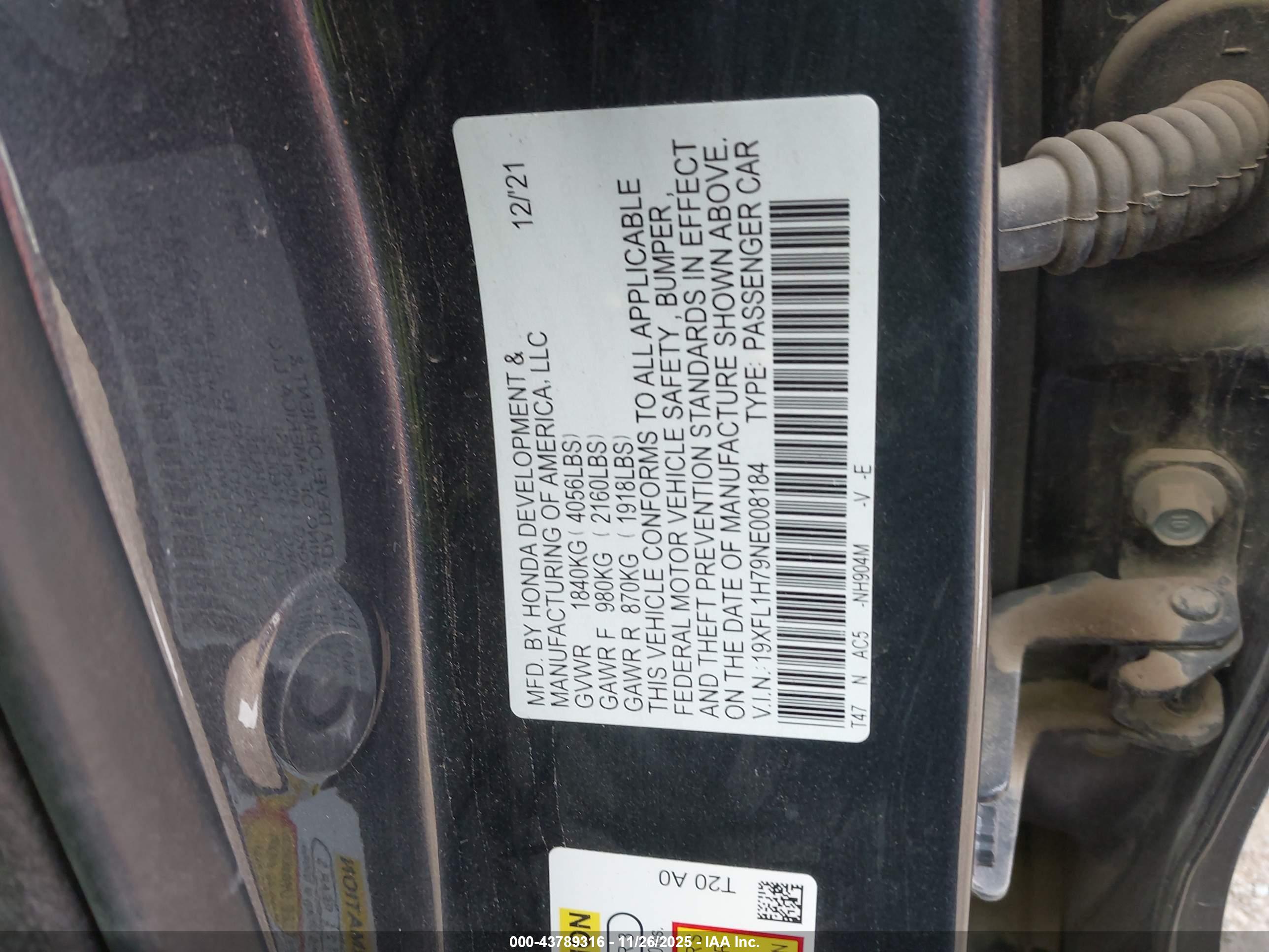 HONDA CIVIC image 9