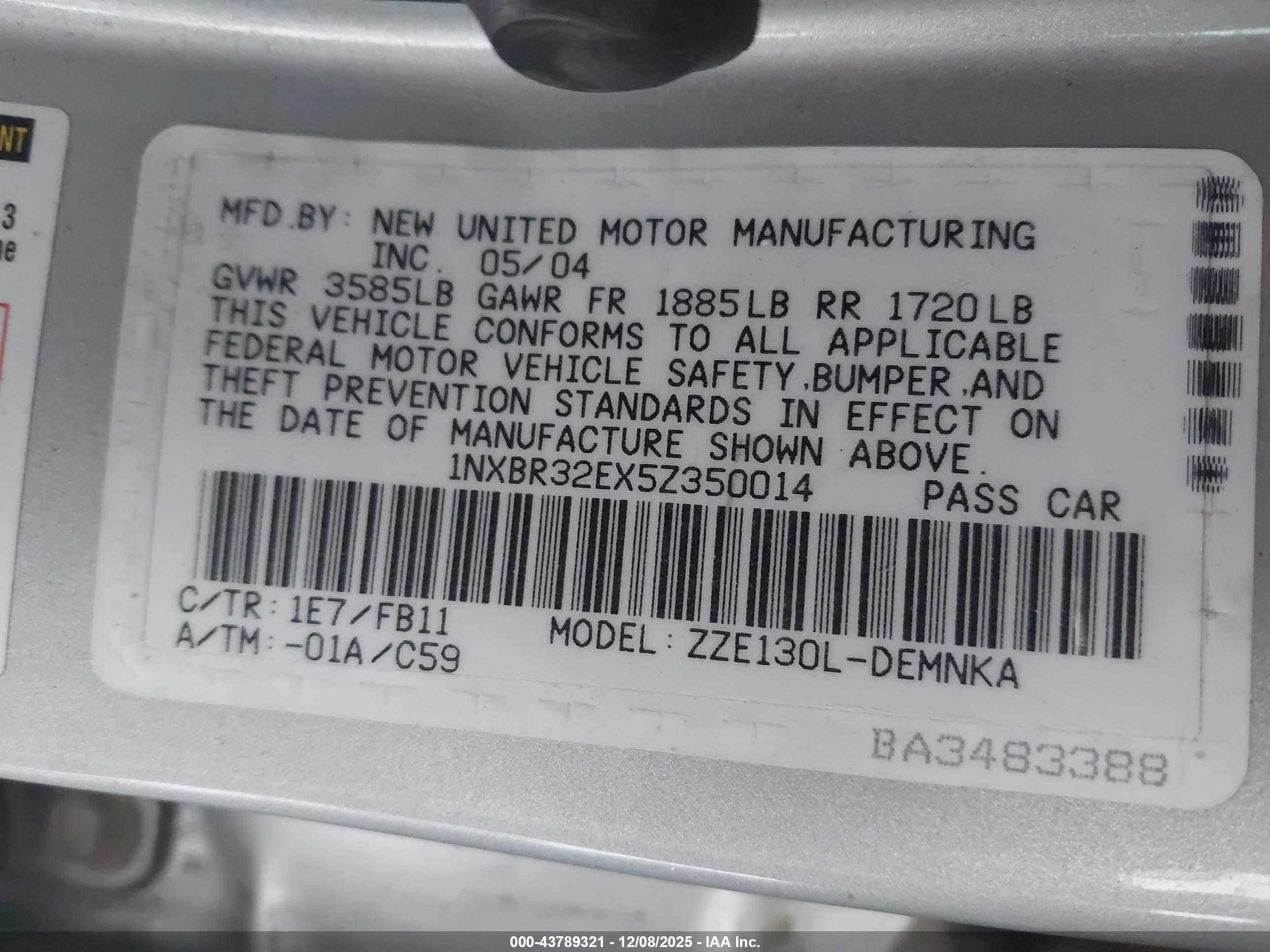 TOYOTA COROLLA image 9