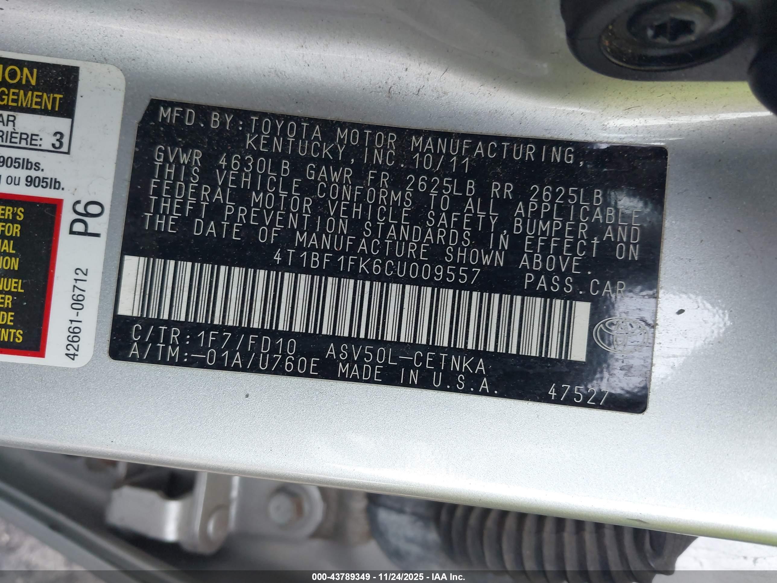 TOYOTA CAMRY image 9