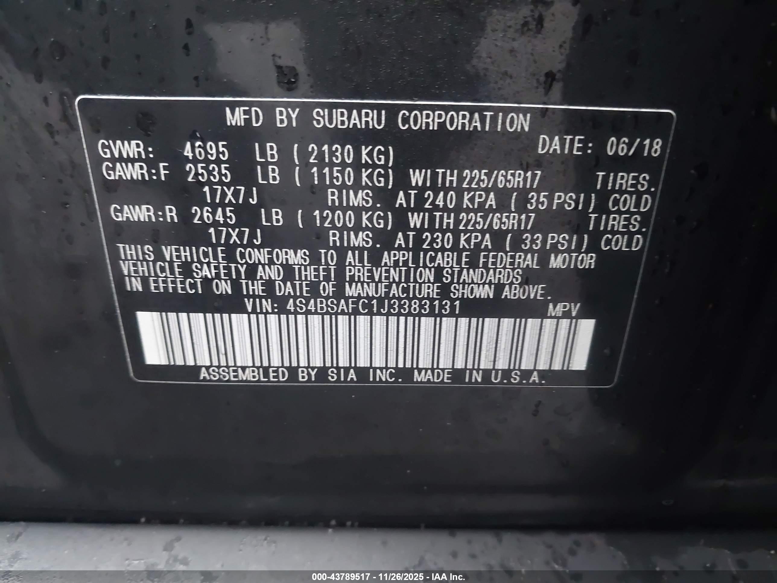 SUBARU OUTBACK image 9