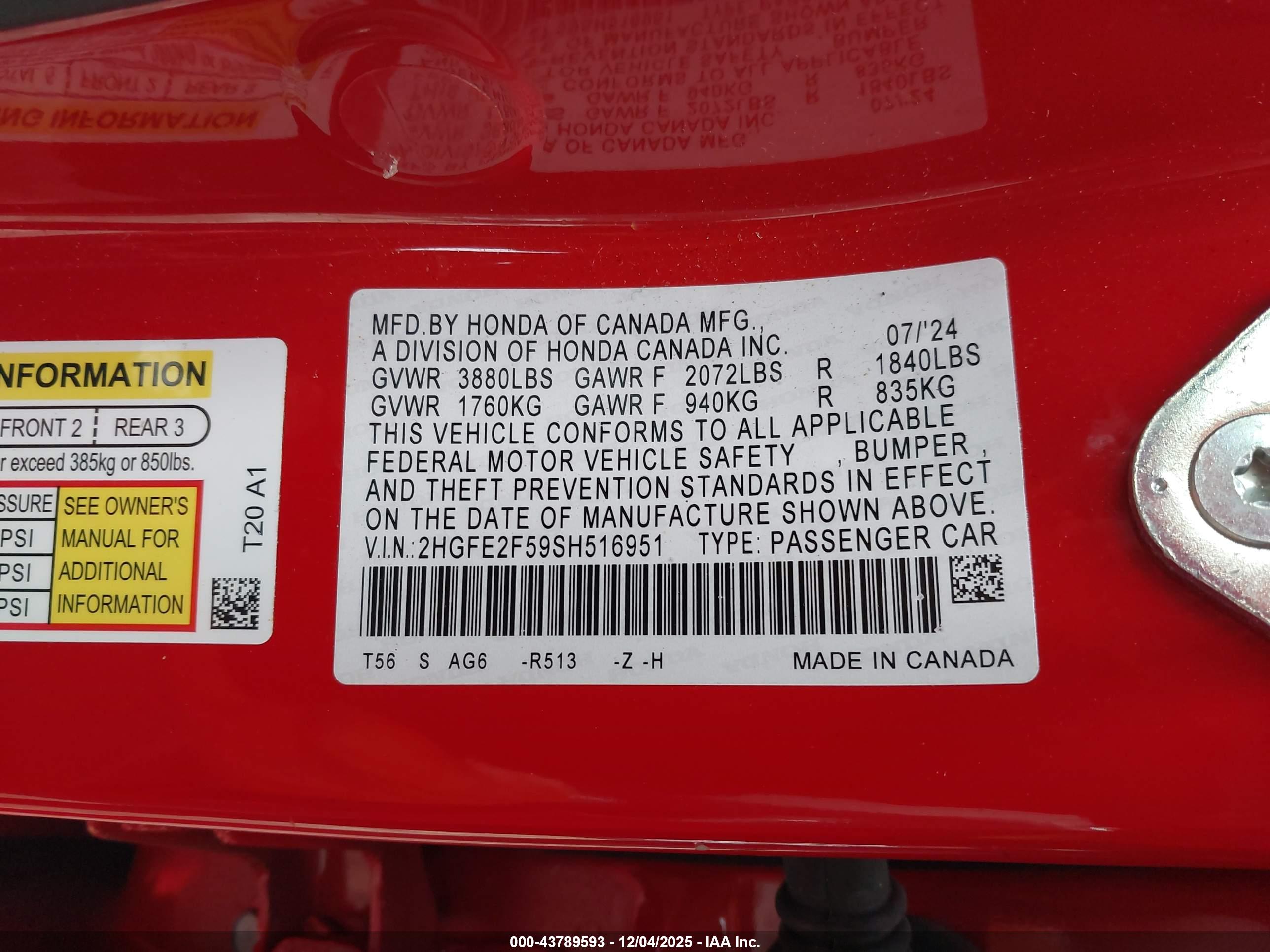 HONDA CIVIC image 9