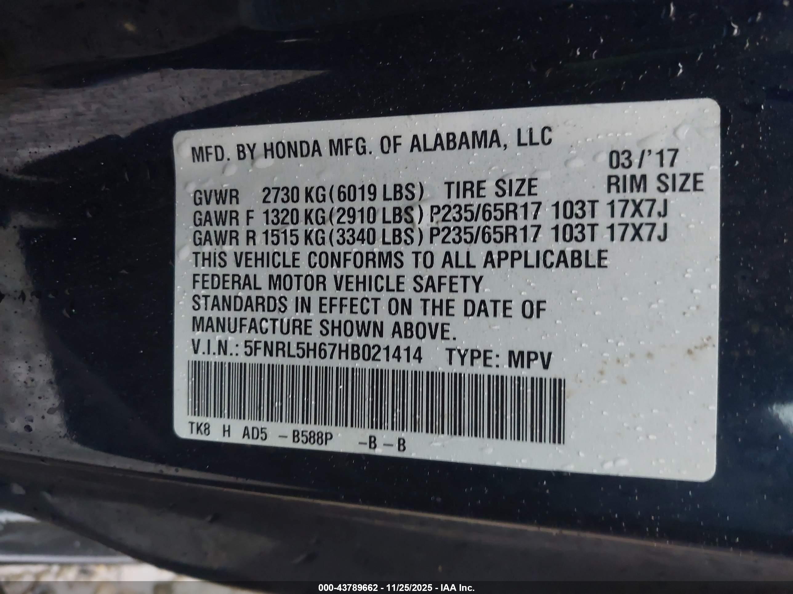 HONDA ODYSSEY image 9