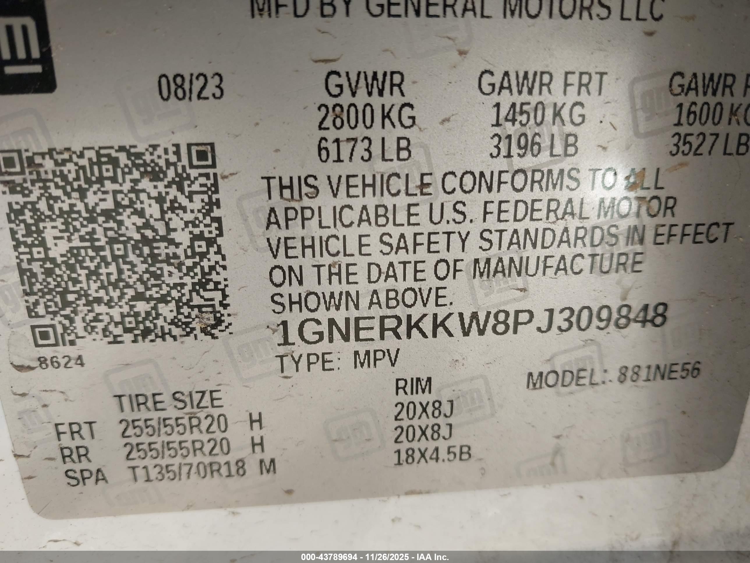 CHEVROLET TRAVERSE image 9