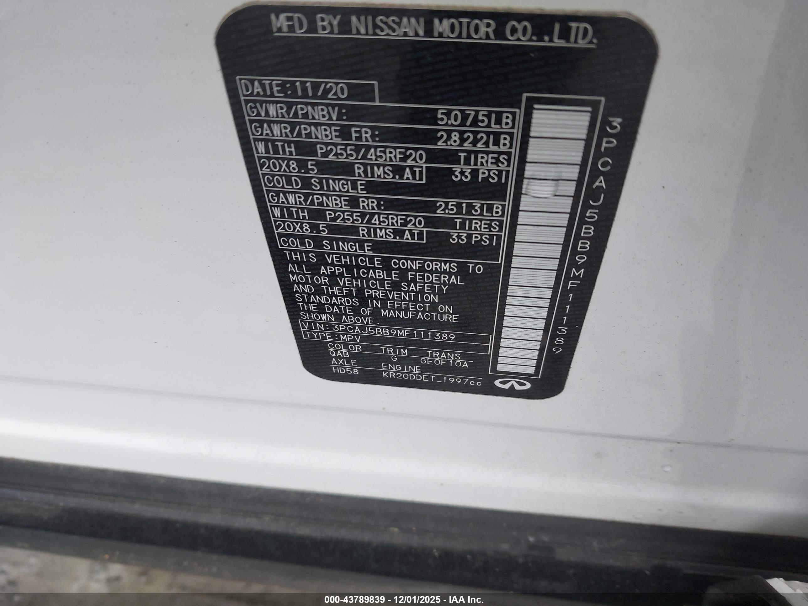 INFINITI QX50 image 9