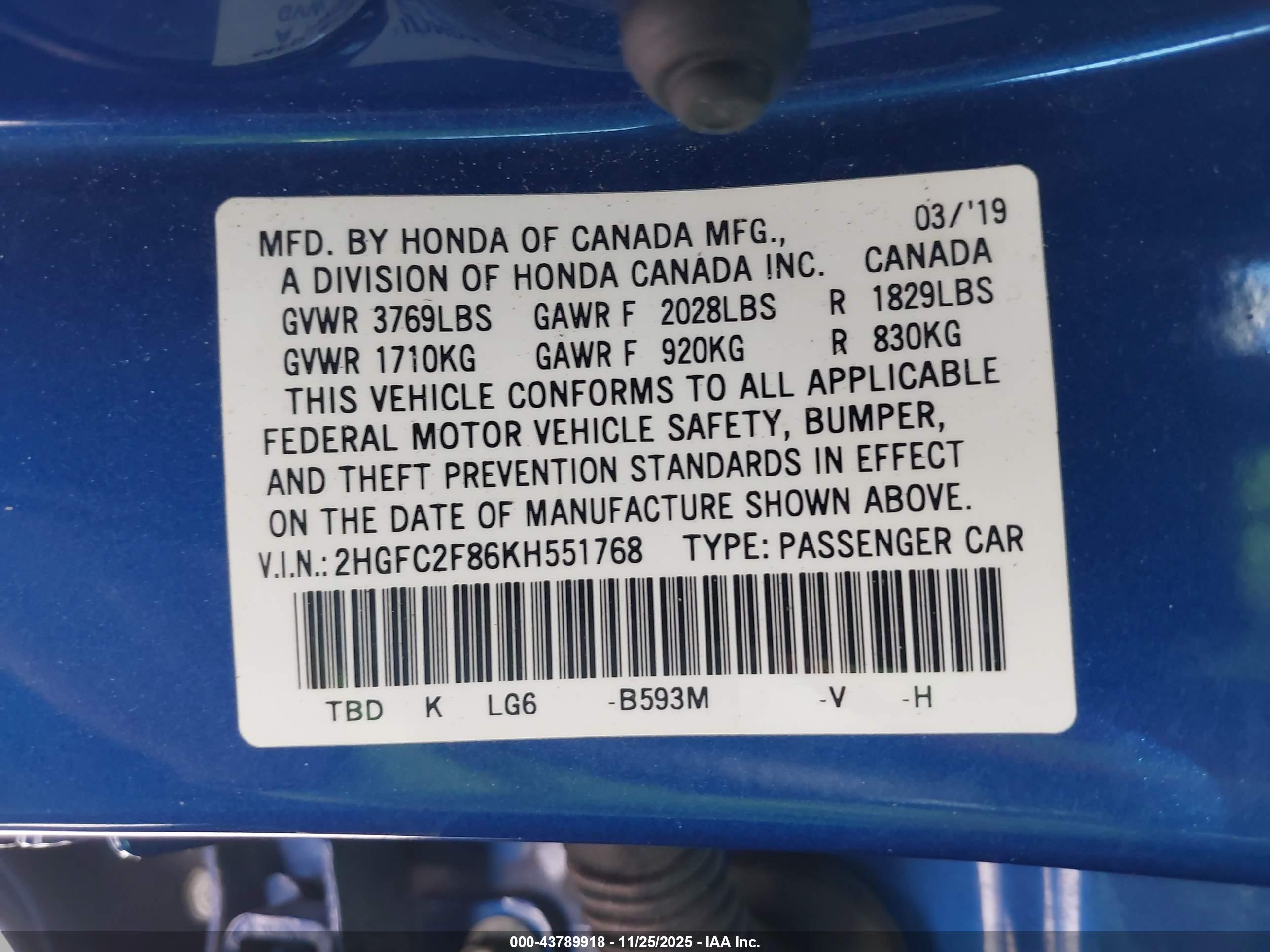HONDA CIVIC image 9