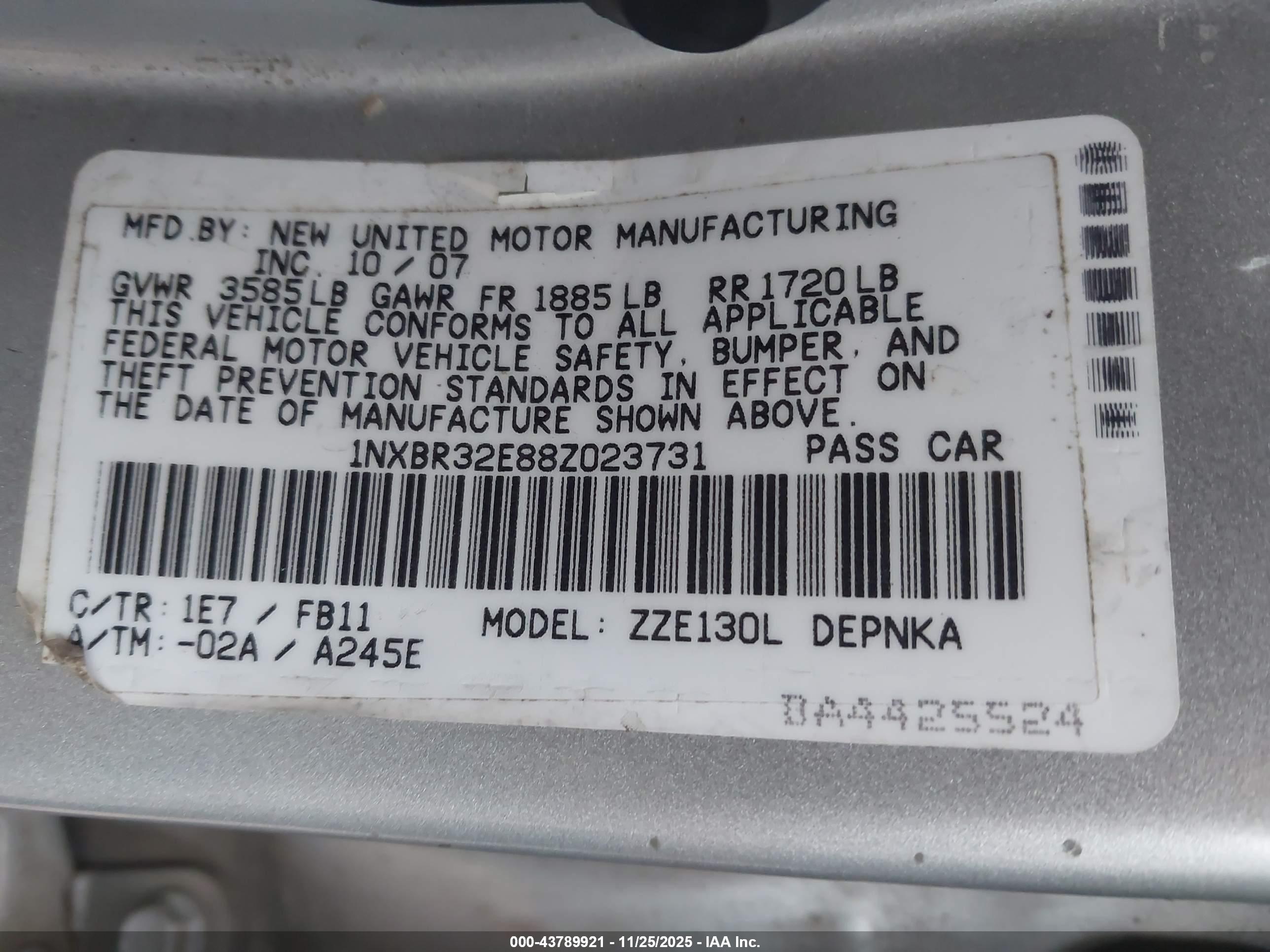 TOYOTA COROLLA image 9