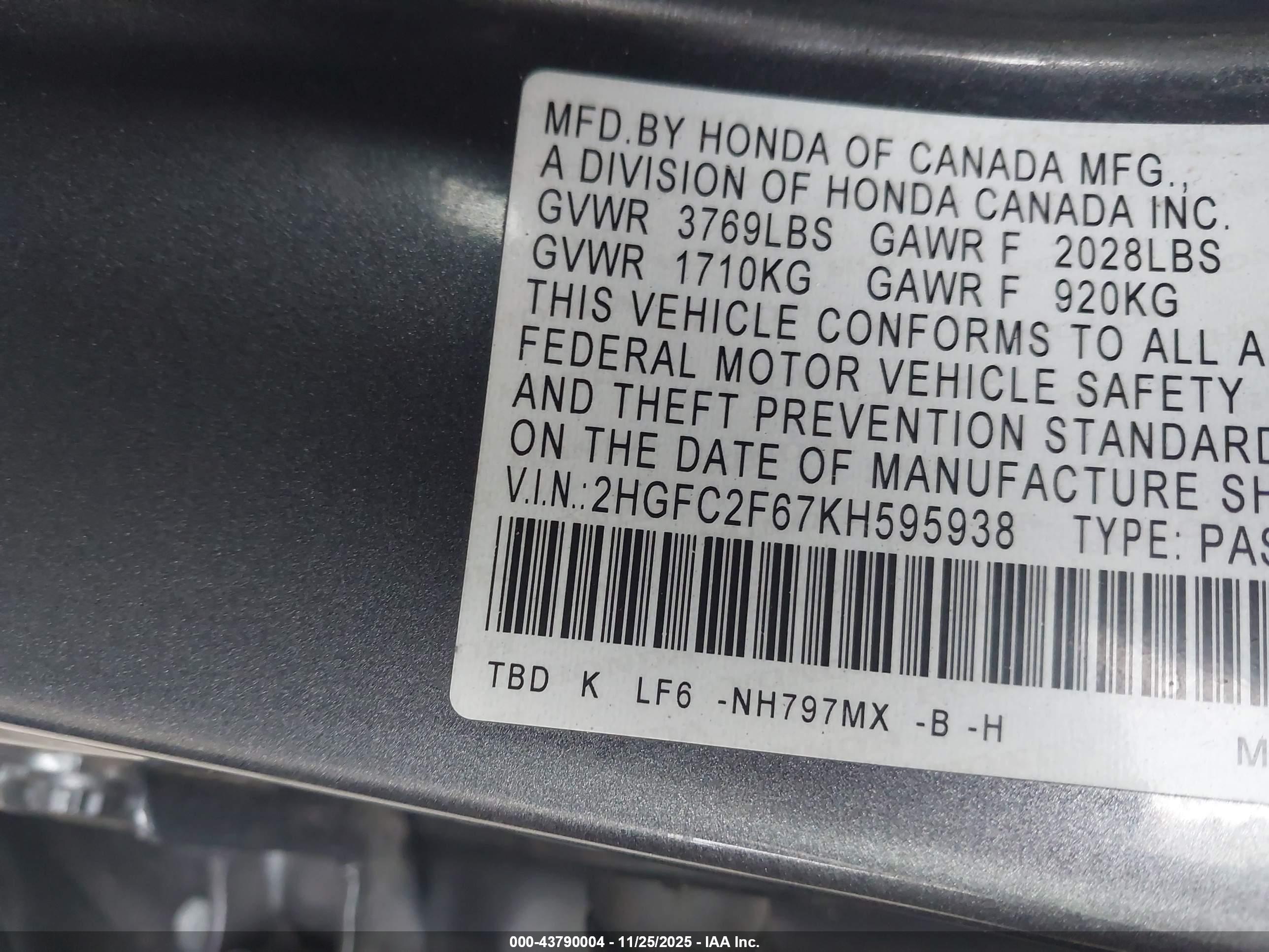 HONDA CIVIC image 9