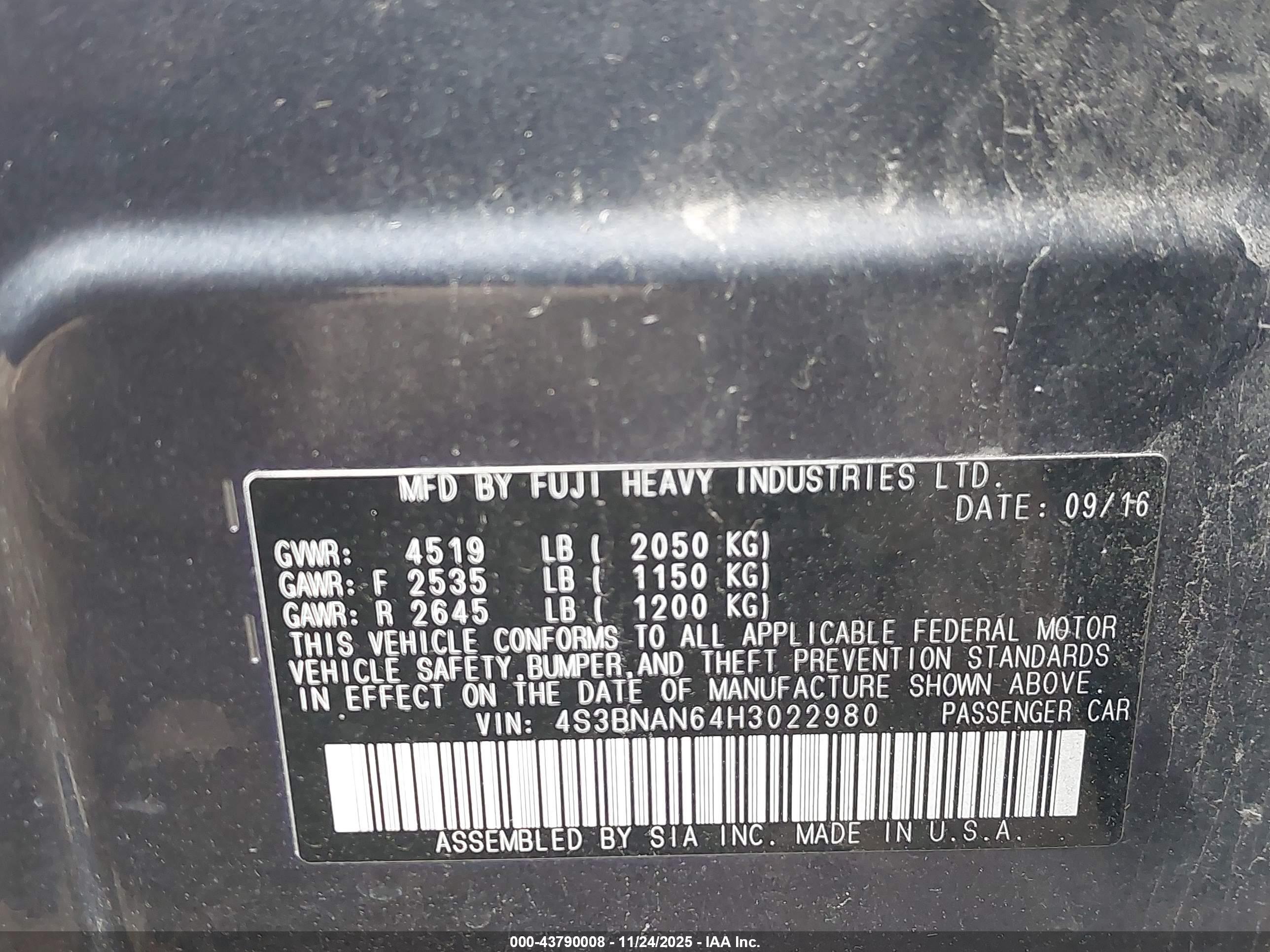 SUBARU LEGACY image 9