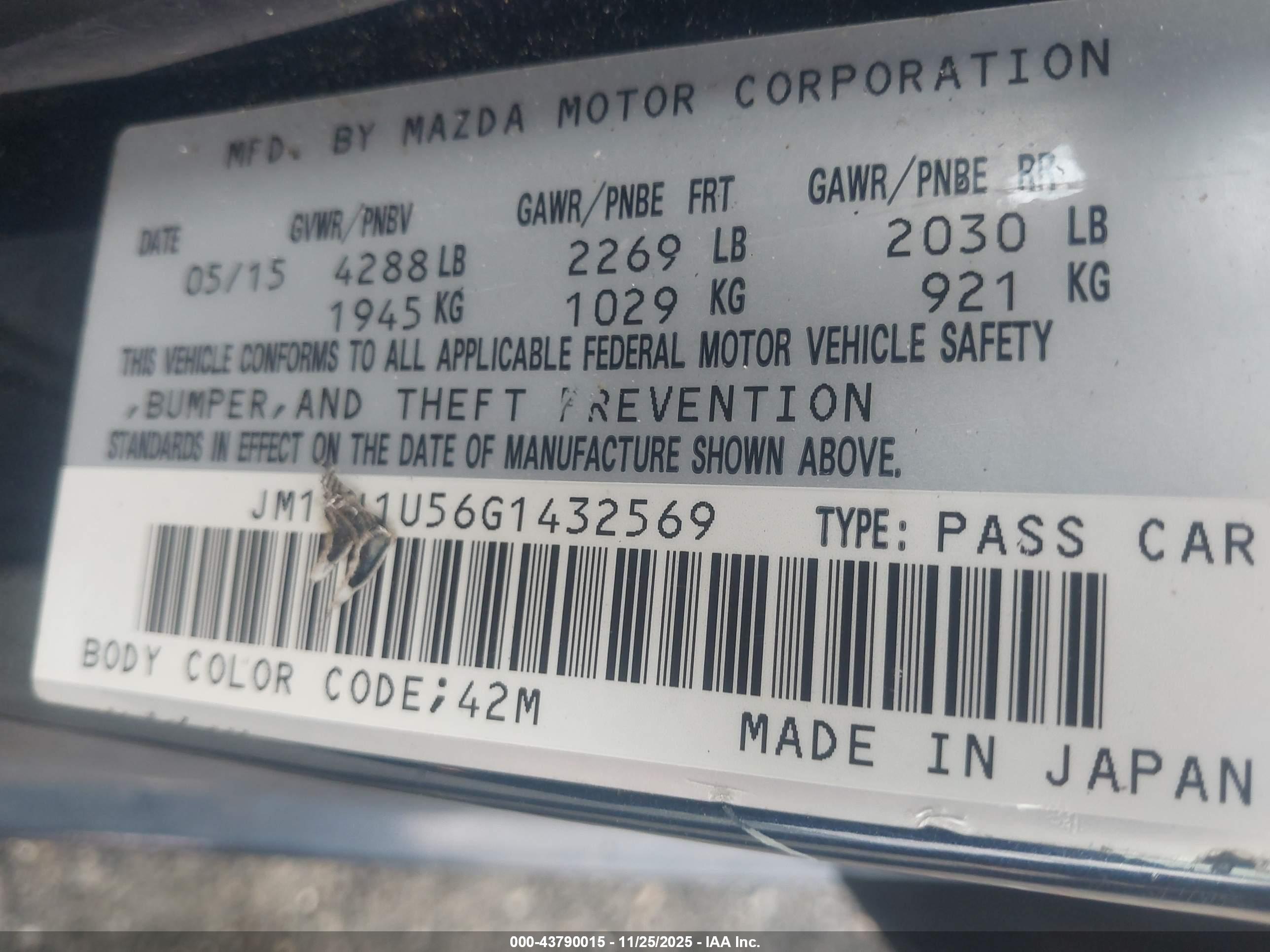 MAZDA MAZDA6 image 9