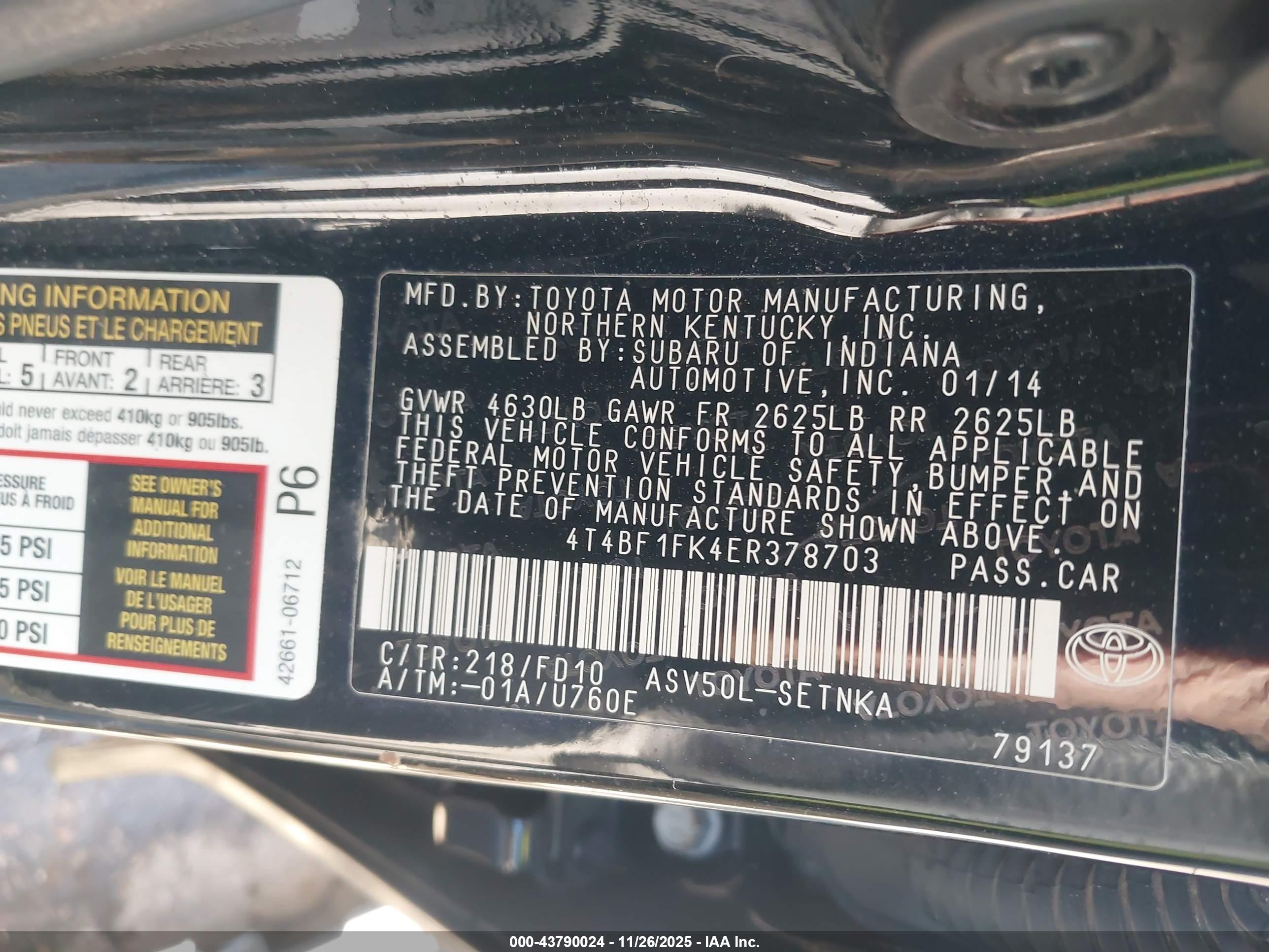 TOYOTA CAMRY image 9