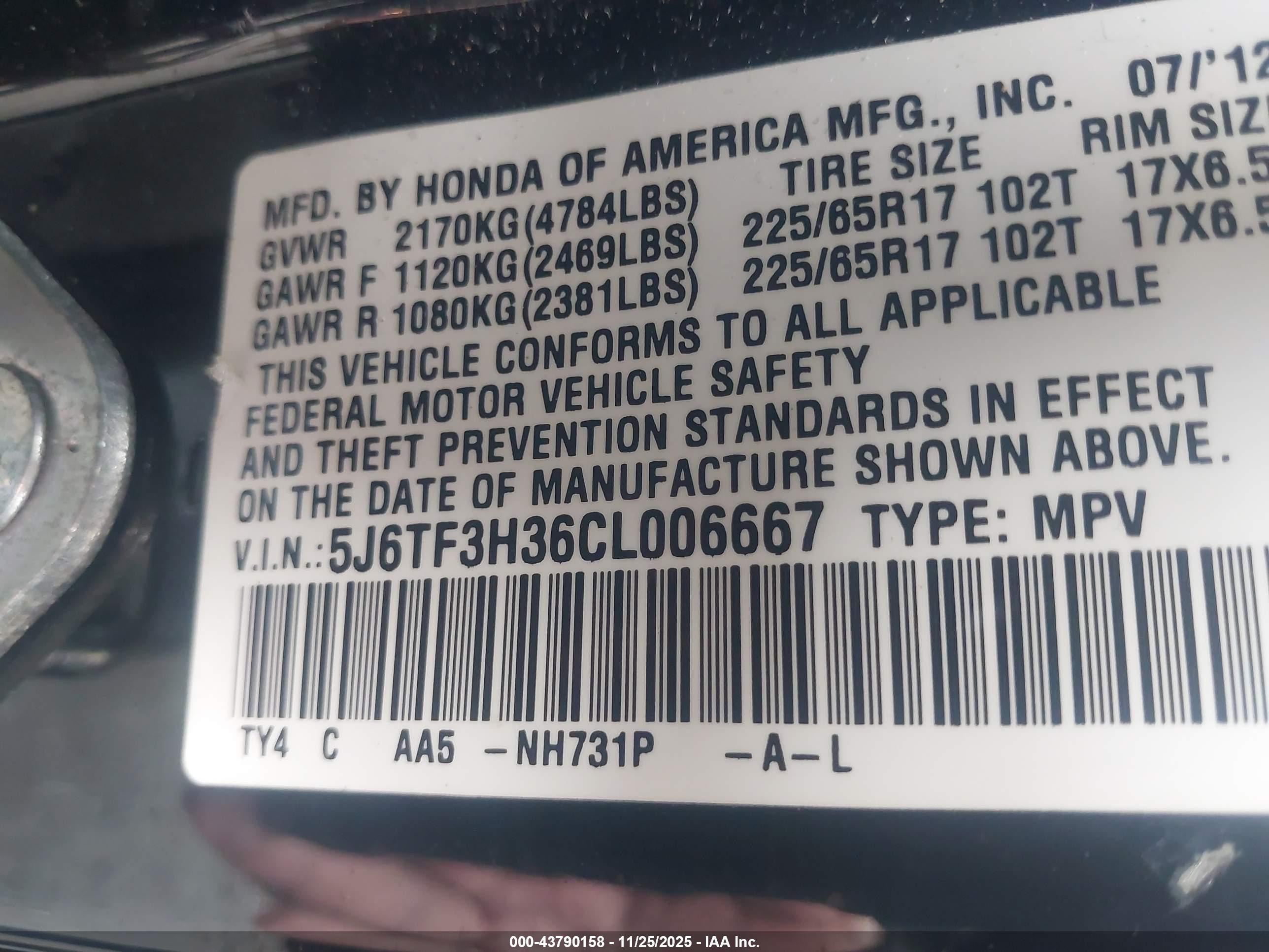 HONDA CROSSTOUR image 9