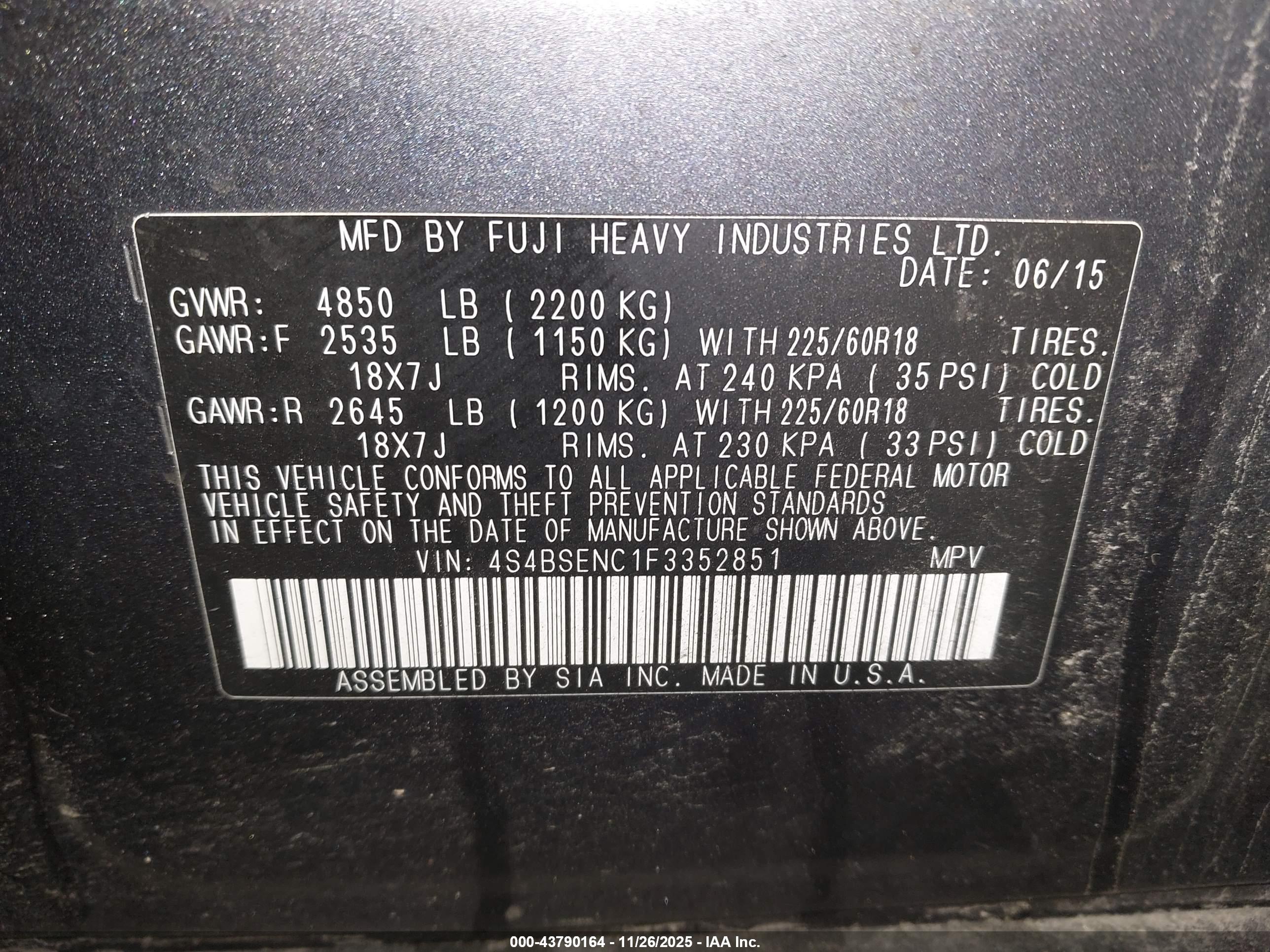 SUBARU OUTBACK image 9