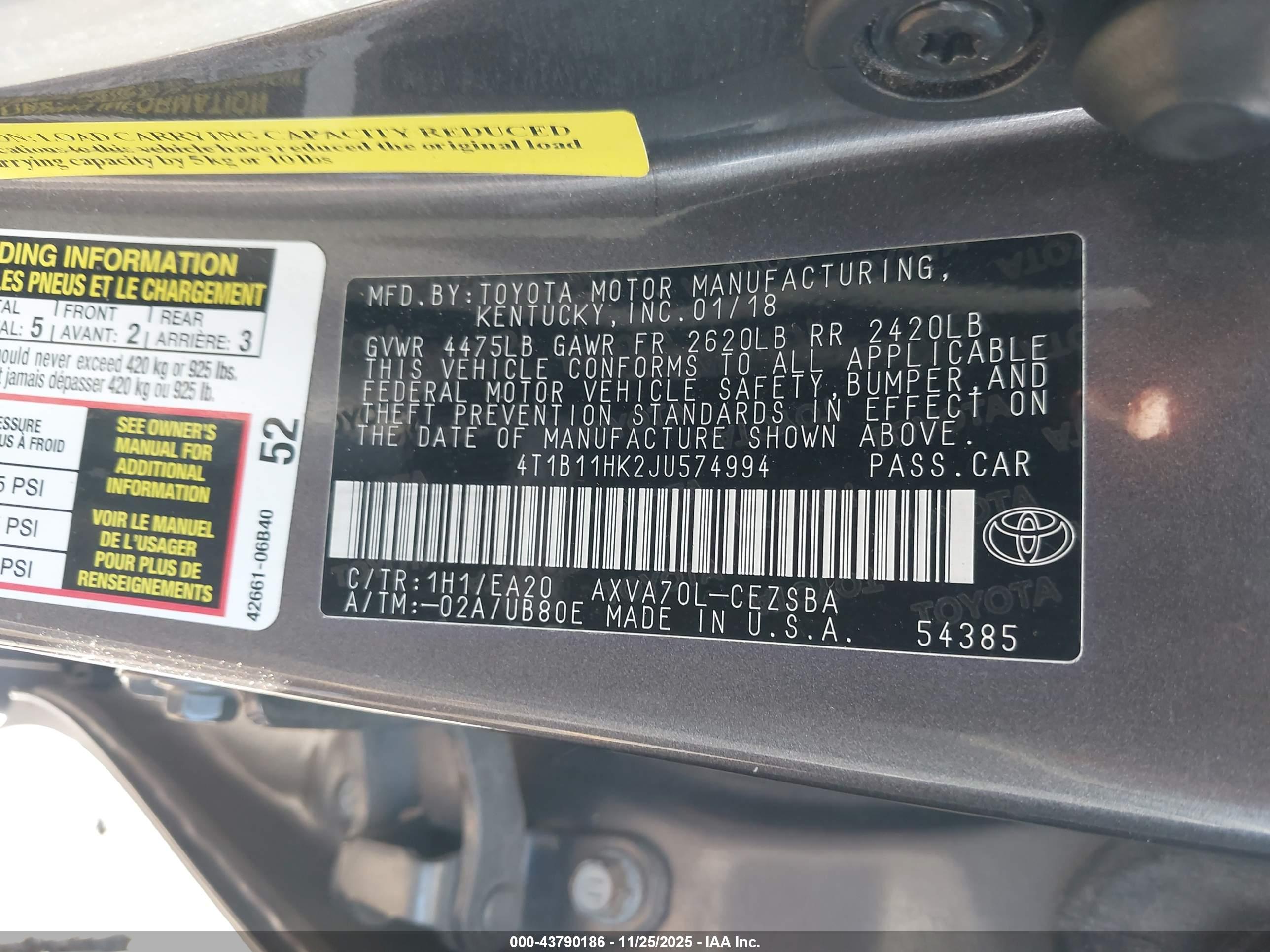 TOYOTA CAMRY image 9
