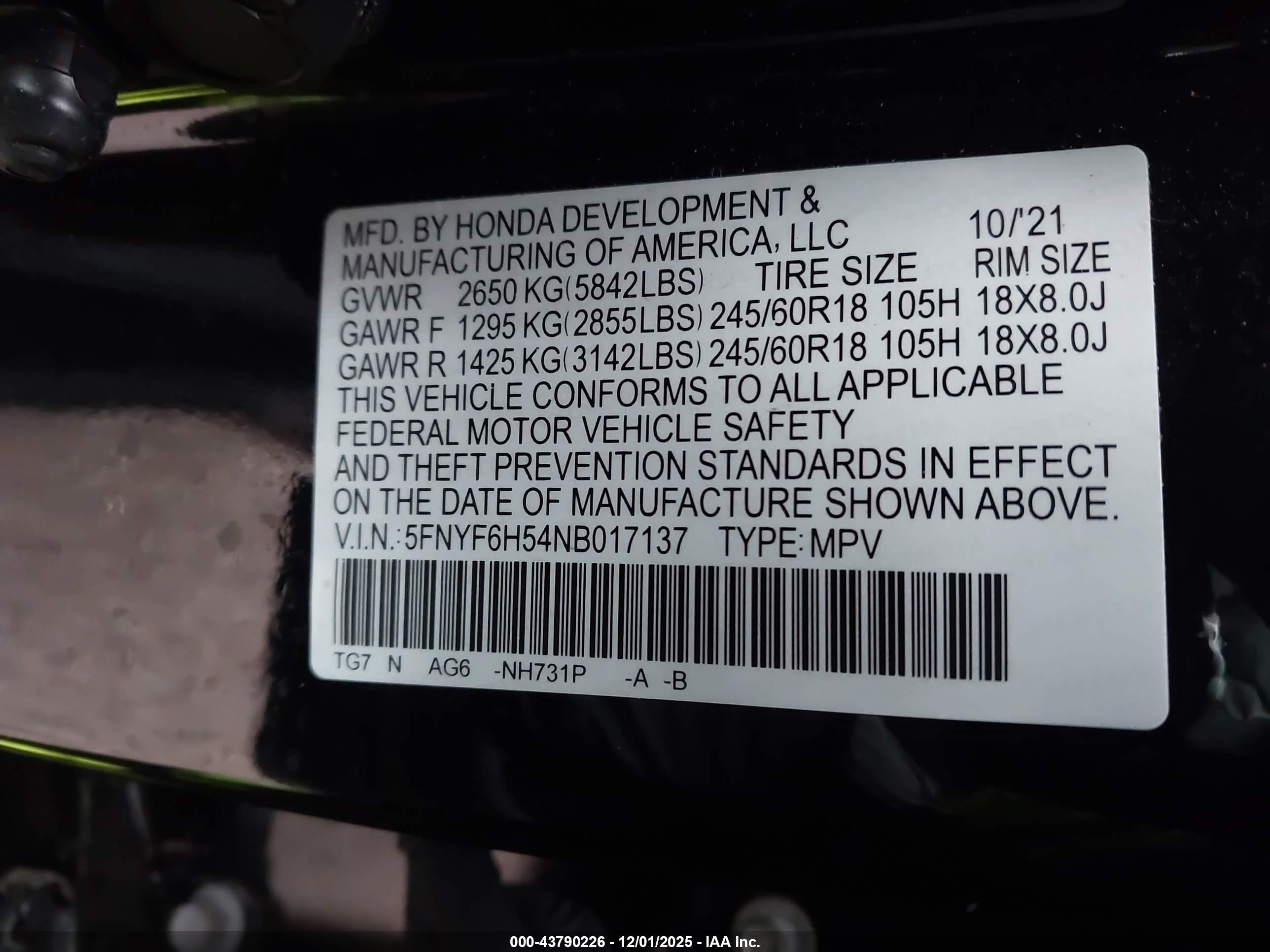 HONDA PILOT image 9