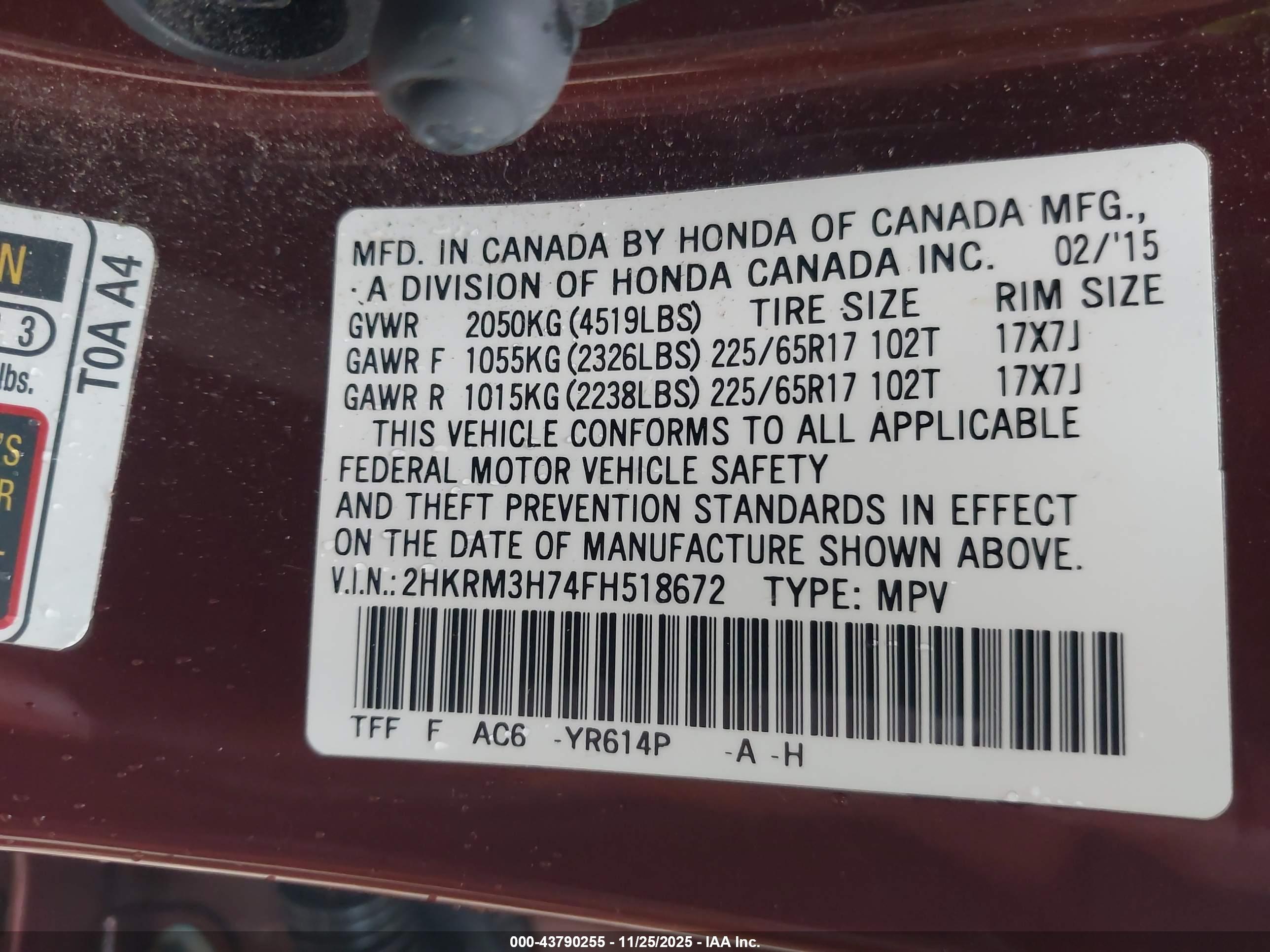 HONDA CR-V image 9