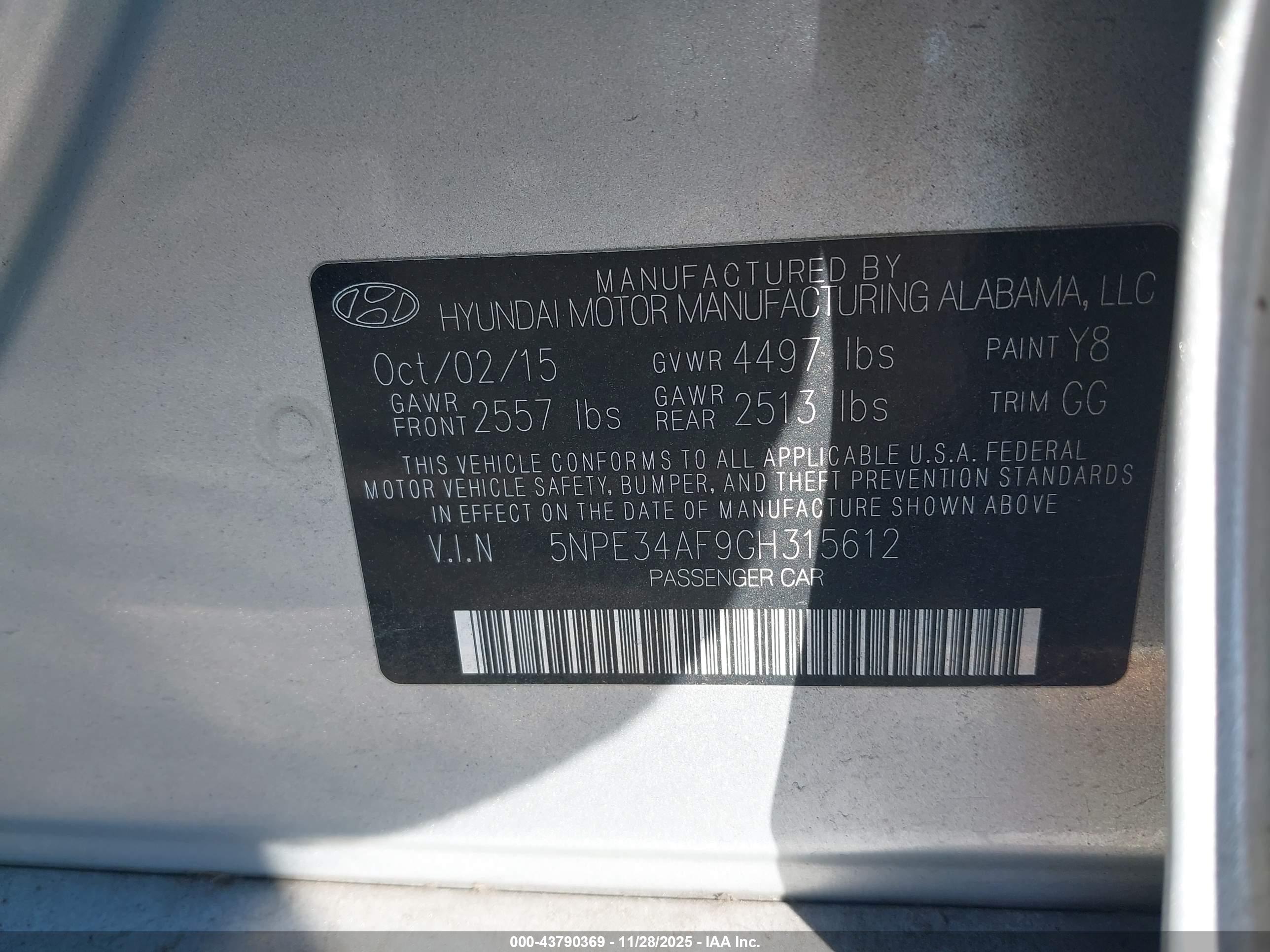 HYUNDAI SONATA image 9