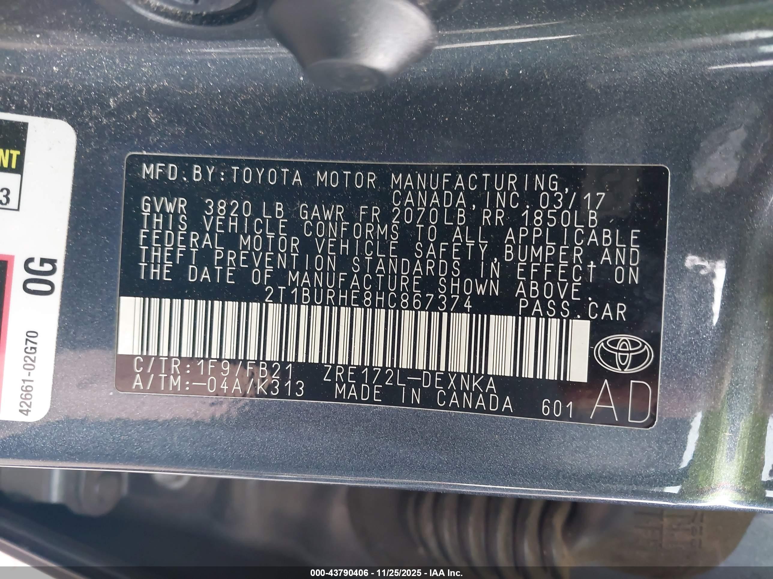 TOYOTA COROLLA image 9