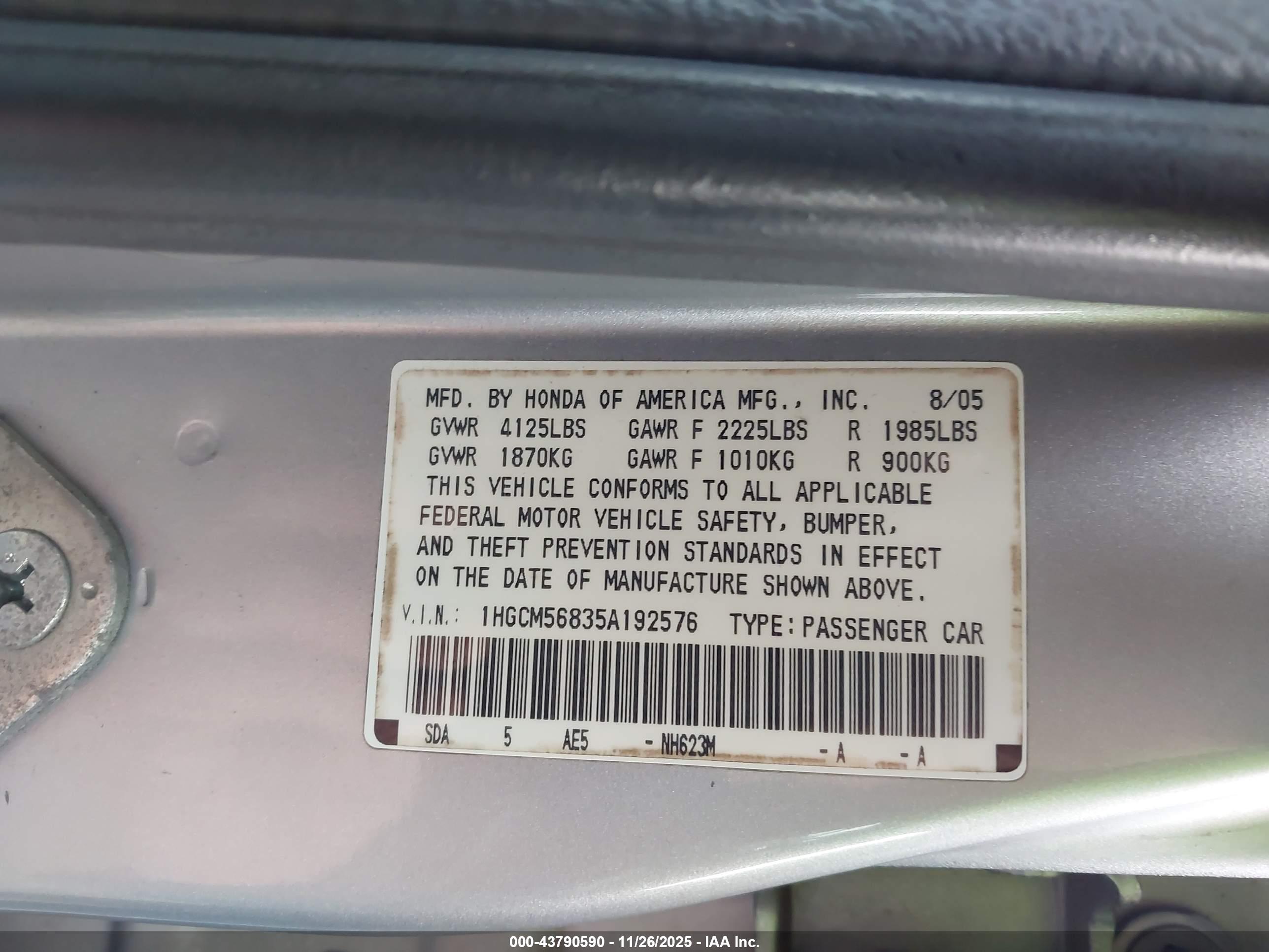 HONDA ACCORD image 9