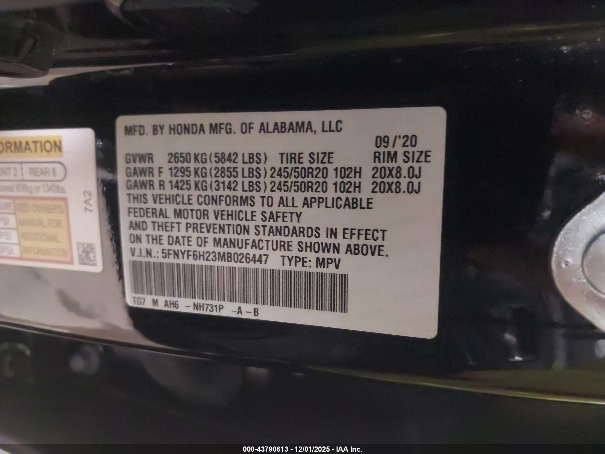 HONDA PILOT image 9