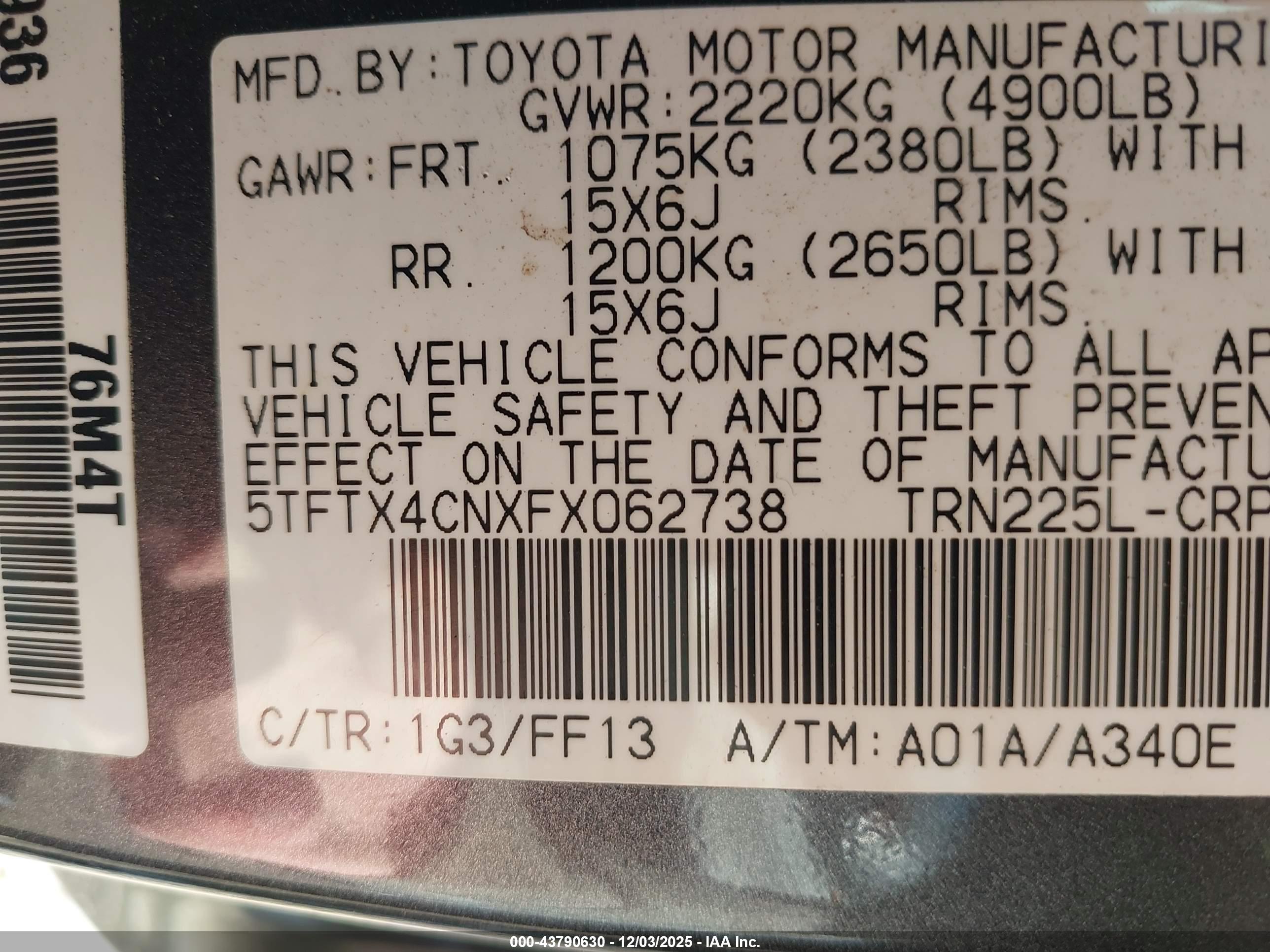TOYOTA TACOMA image 9
