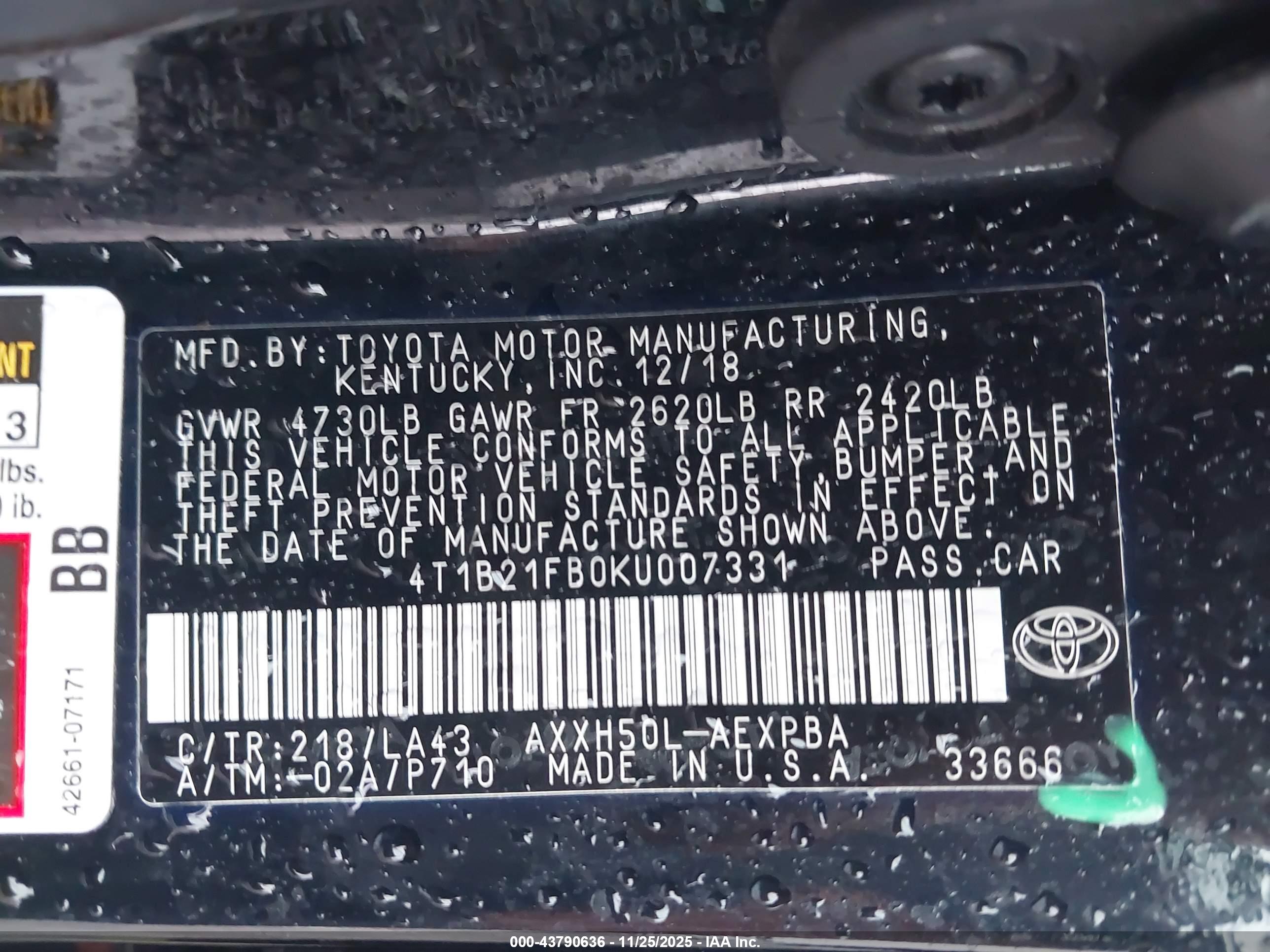 TOYOTA AVALON image 9