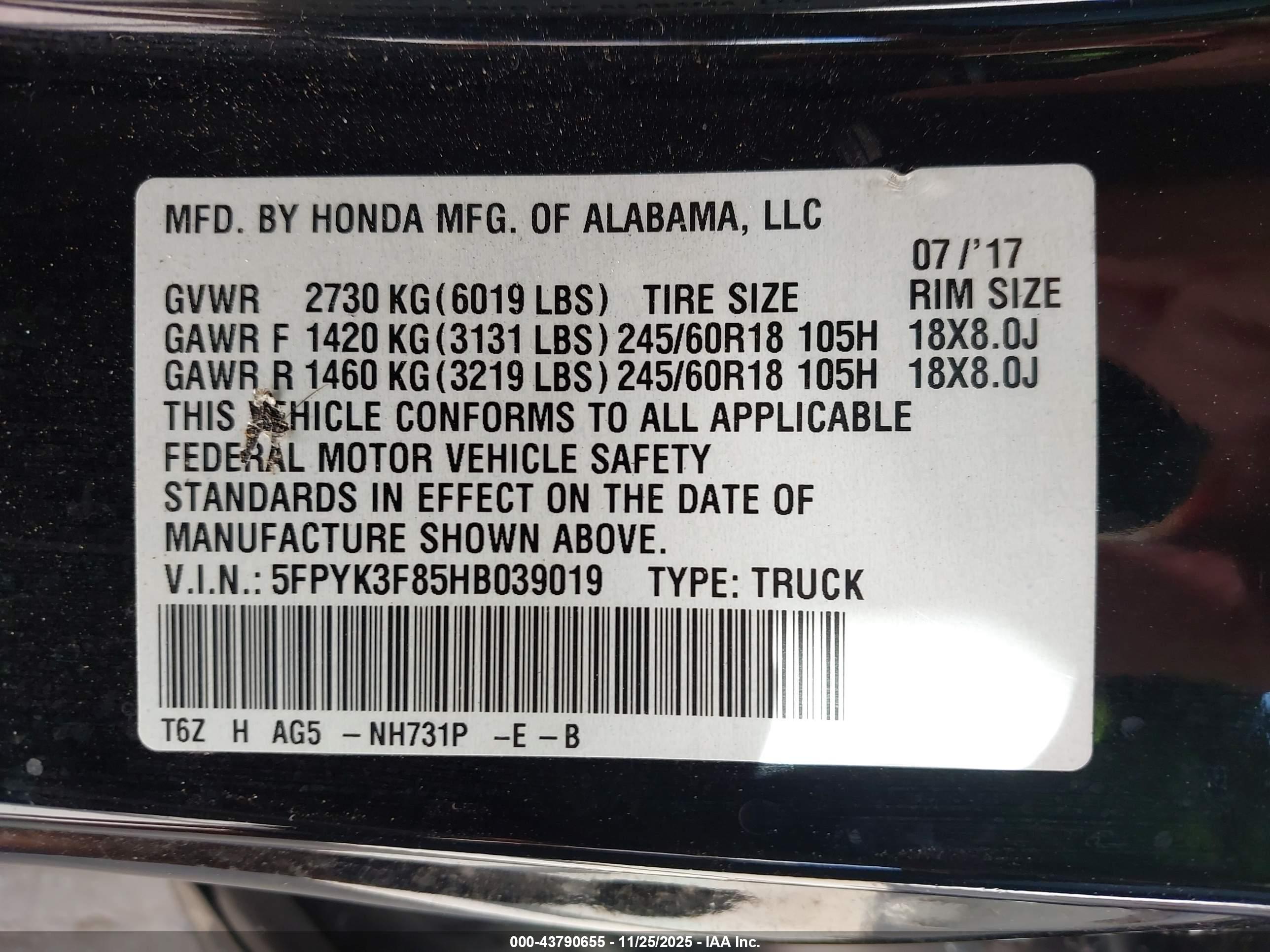 HONDA RIDGELINE image 9