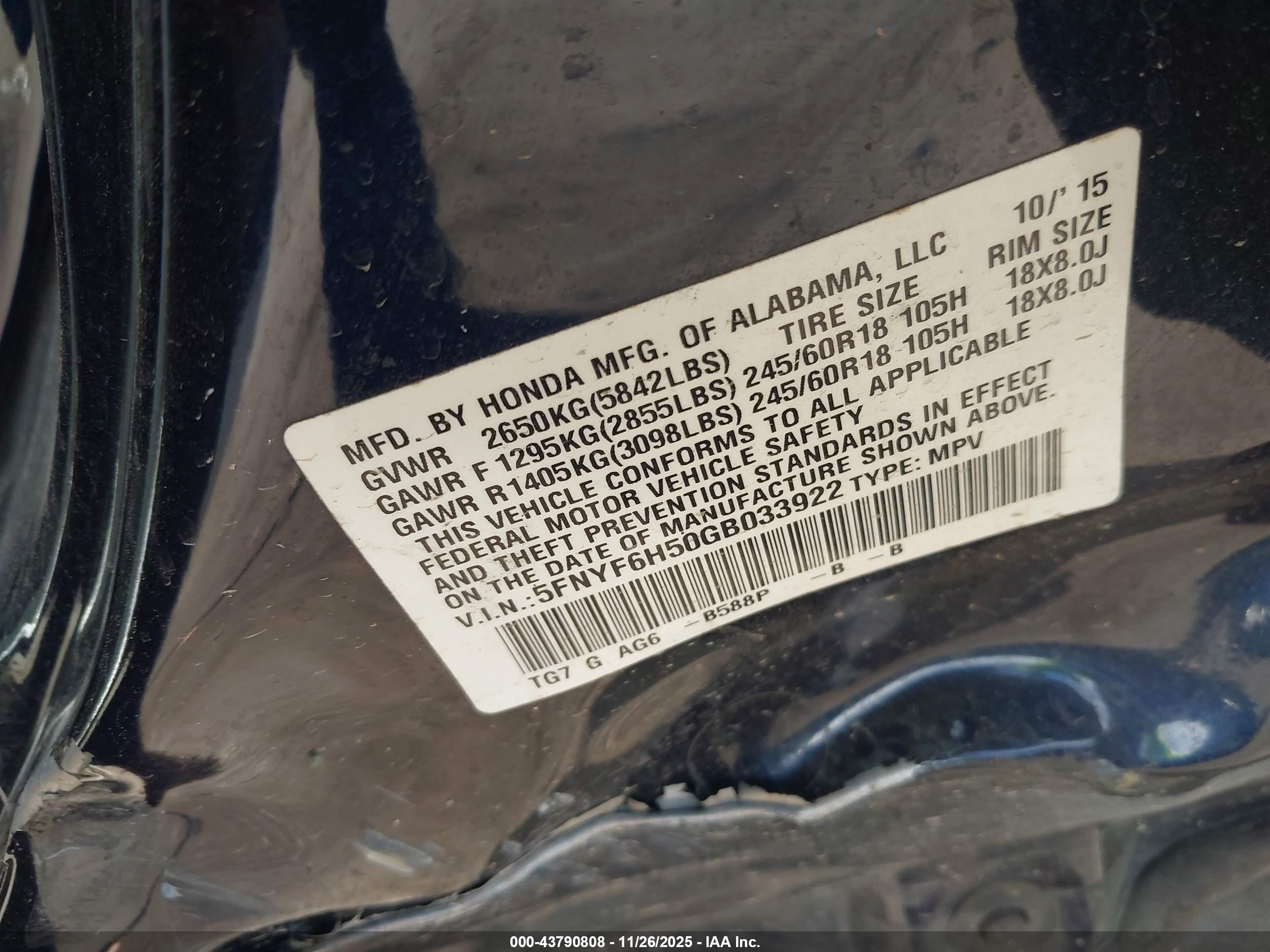 HONDA PILOT image 9