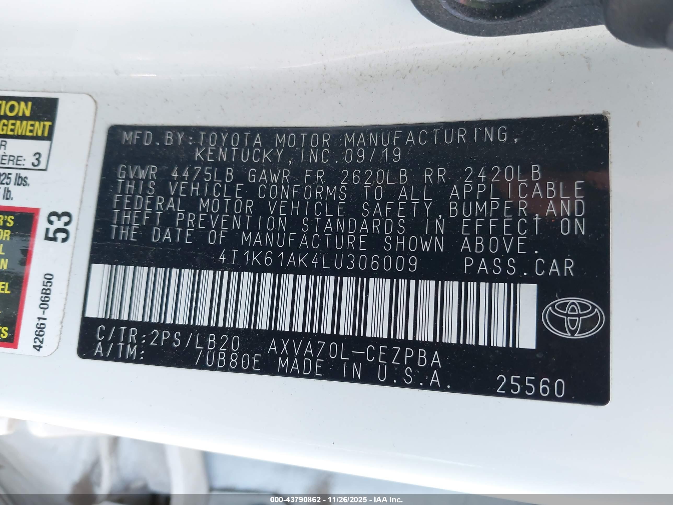 TOYOTA CAMRY image 9