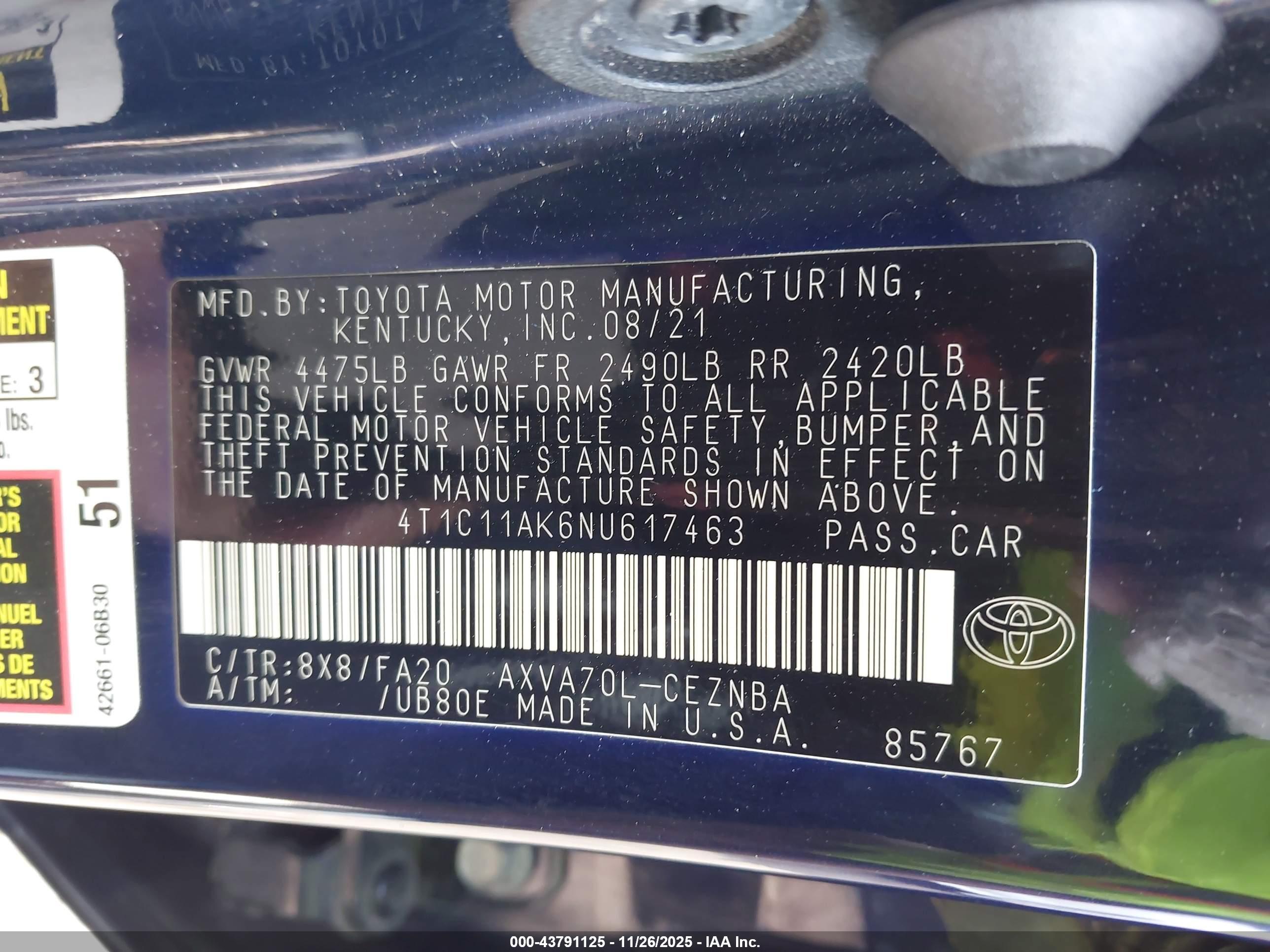 TOYOTA CAMRY image 9