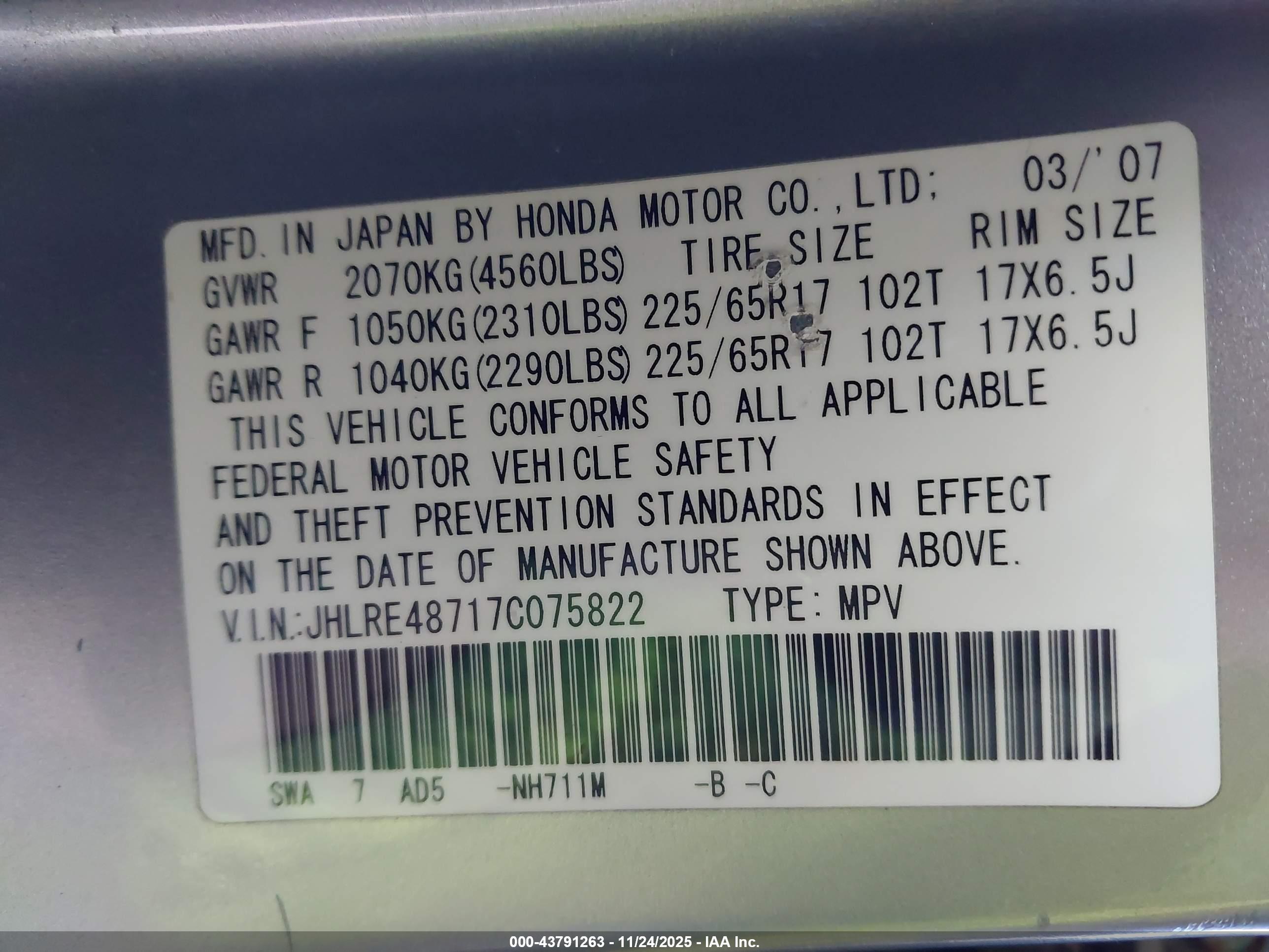 HONDA CR-V image 9