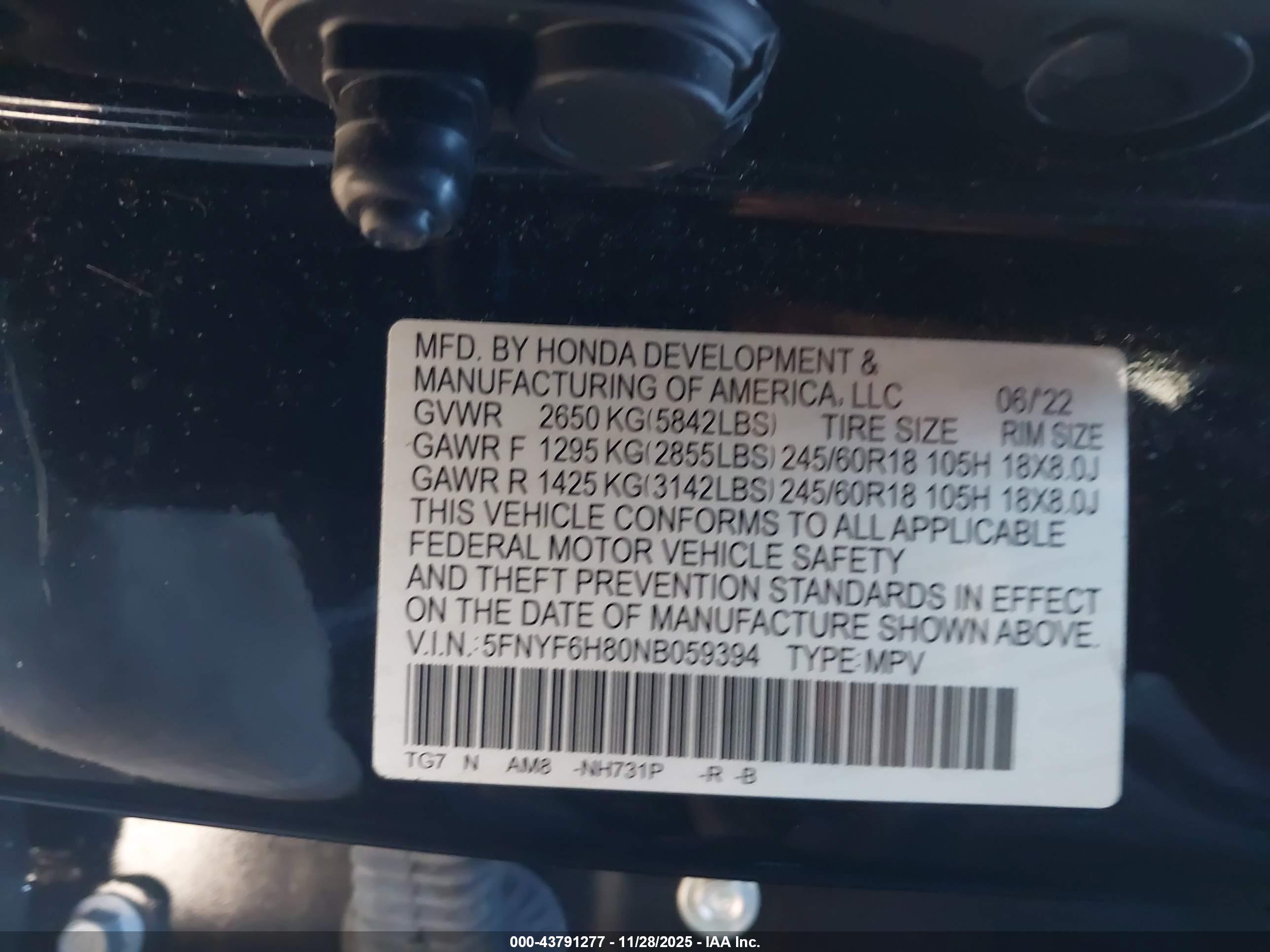HONDA PILOT image 9