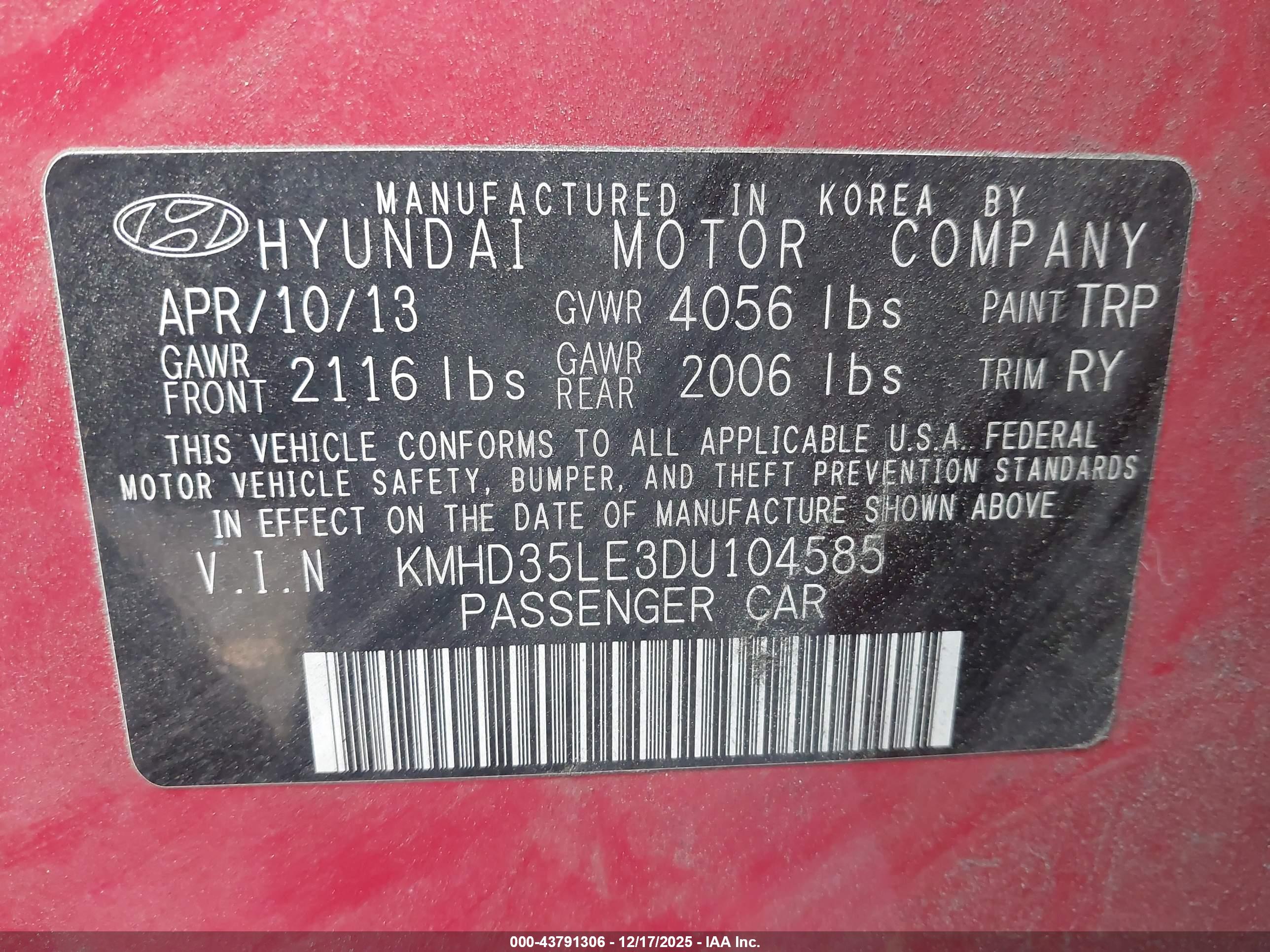 HYUNDAI ELANTRA image 9