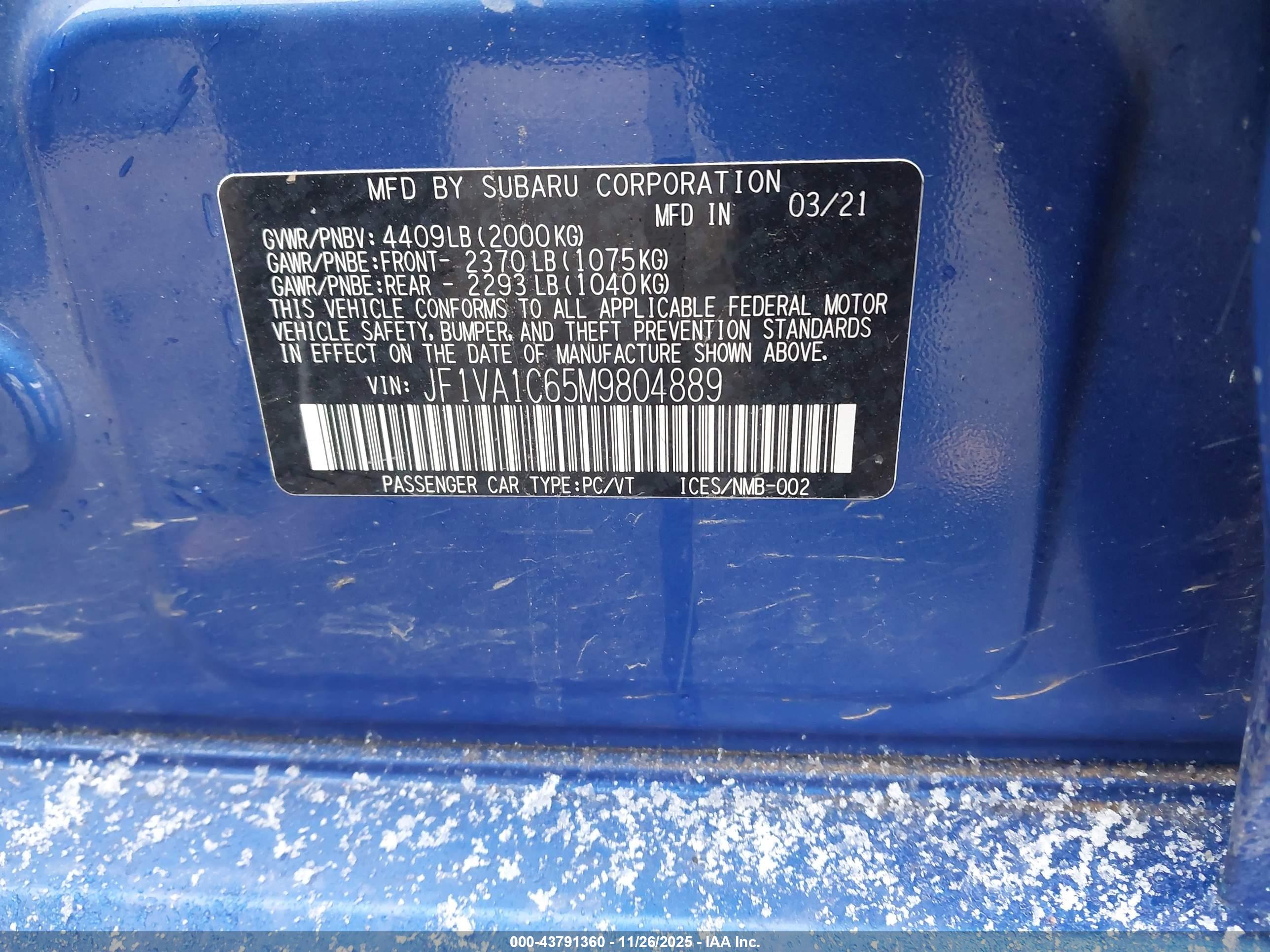SUBARU WRX image 9